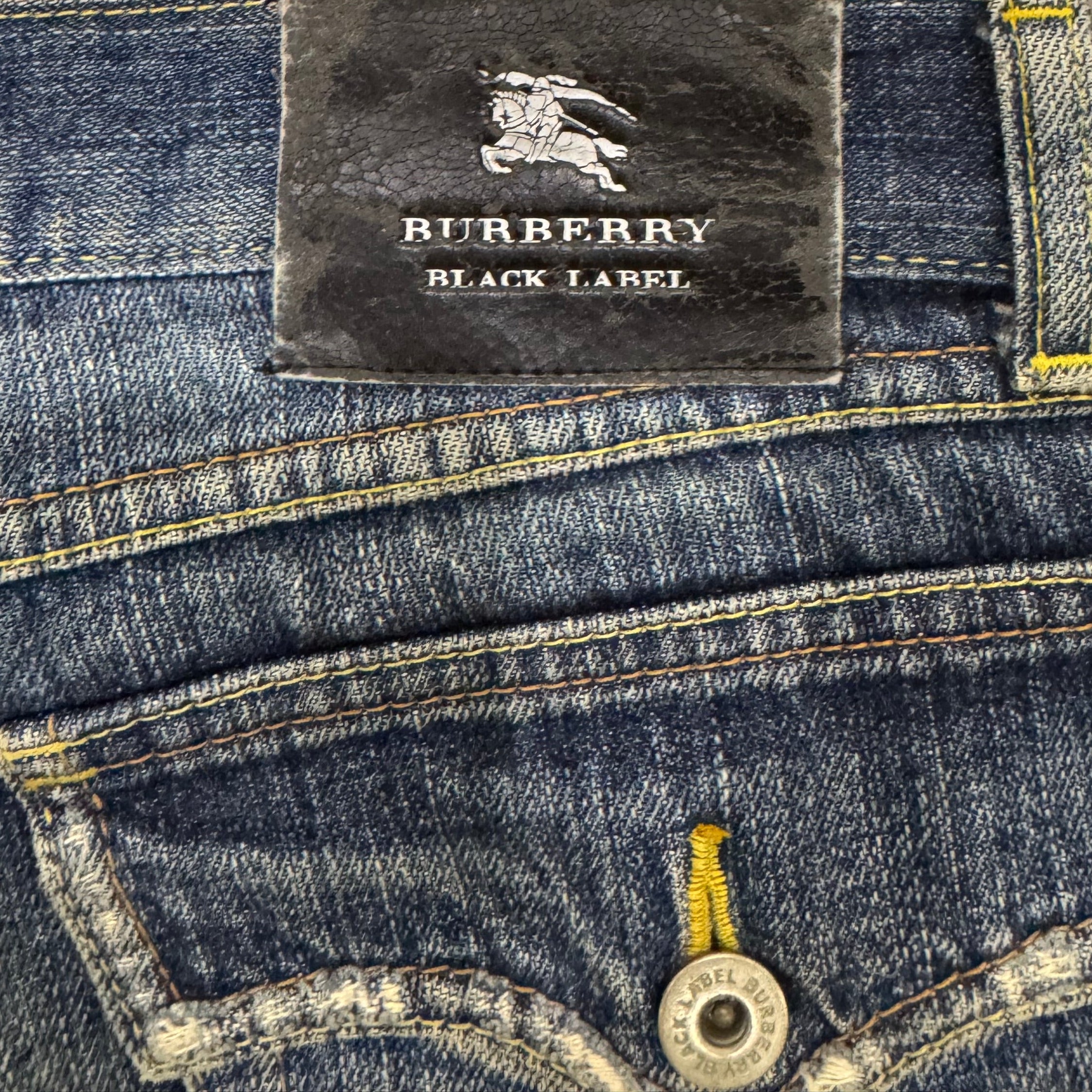 Burberry Black Label Distressed Denim Jeans