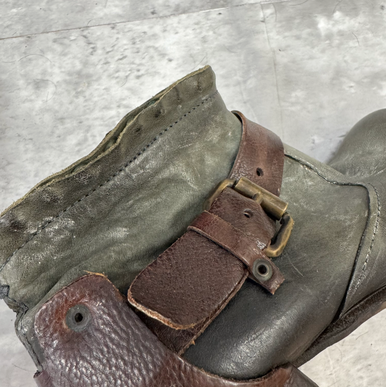 A.S.98 Buckle Heel Boots