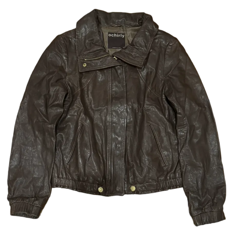 Vintage Brown Leather Jacket