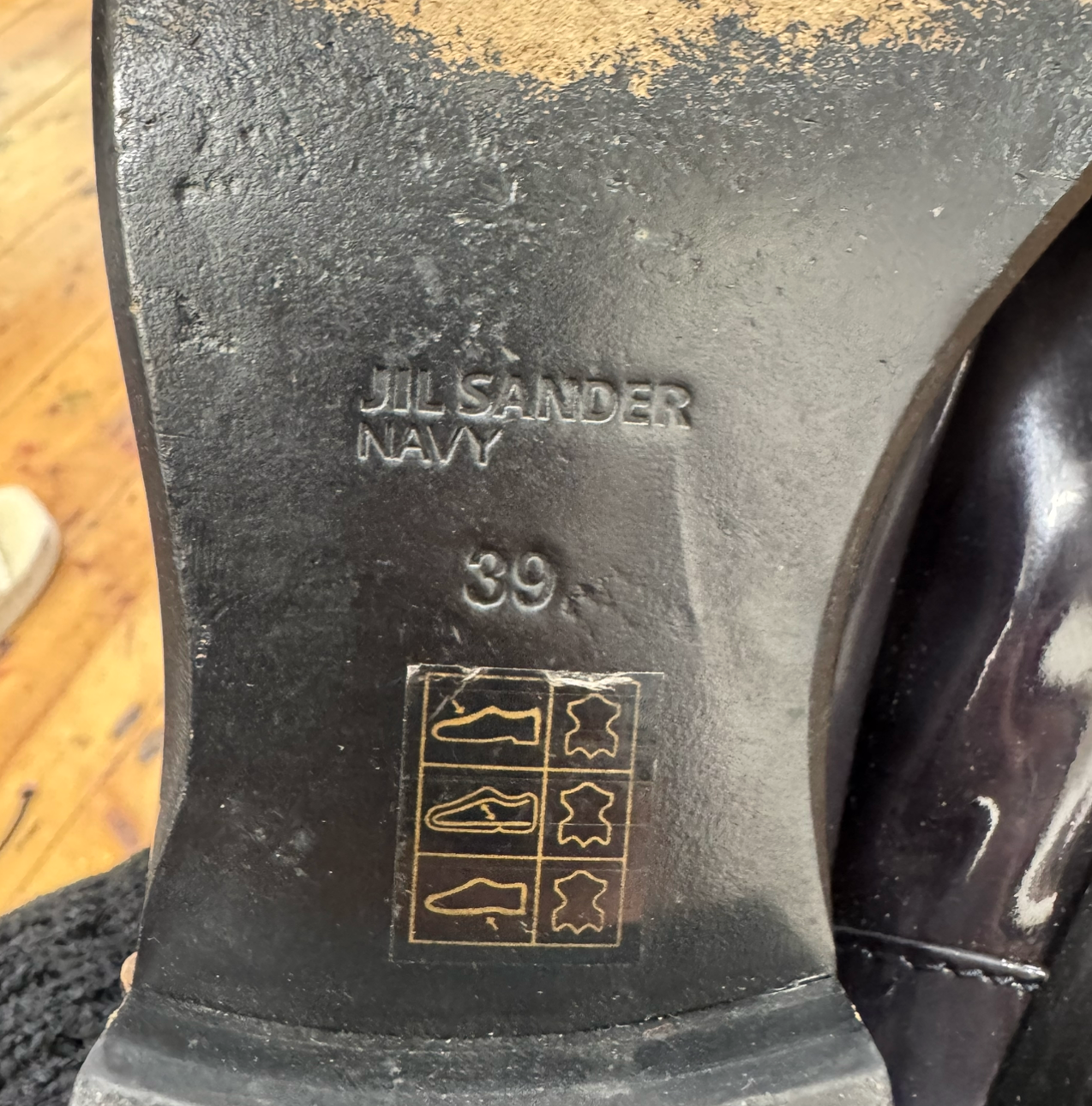Jil Sander Navy Derby Shoes