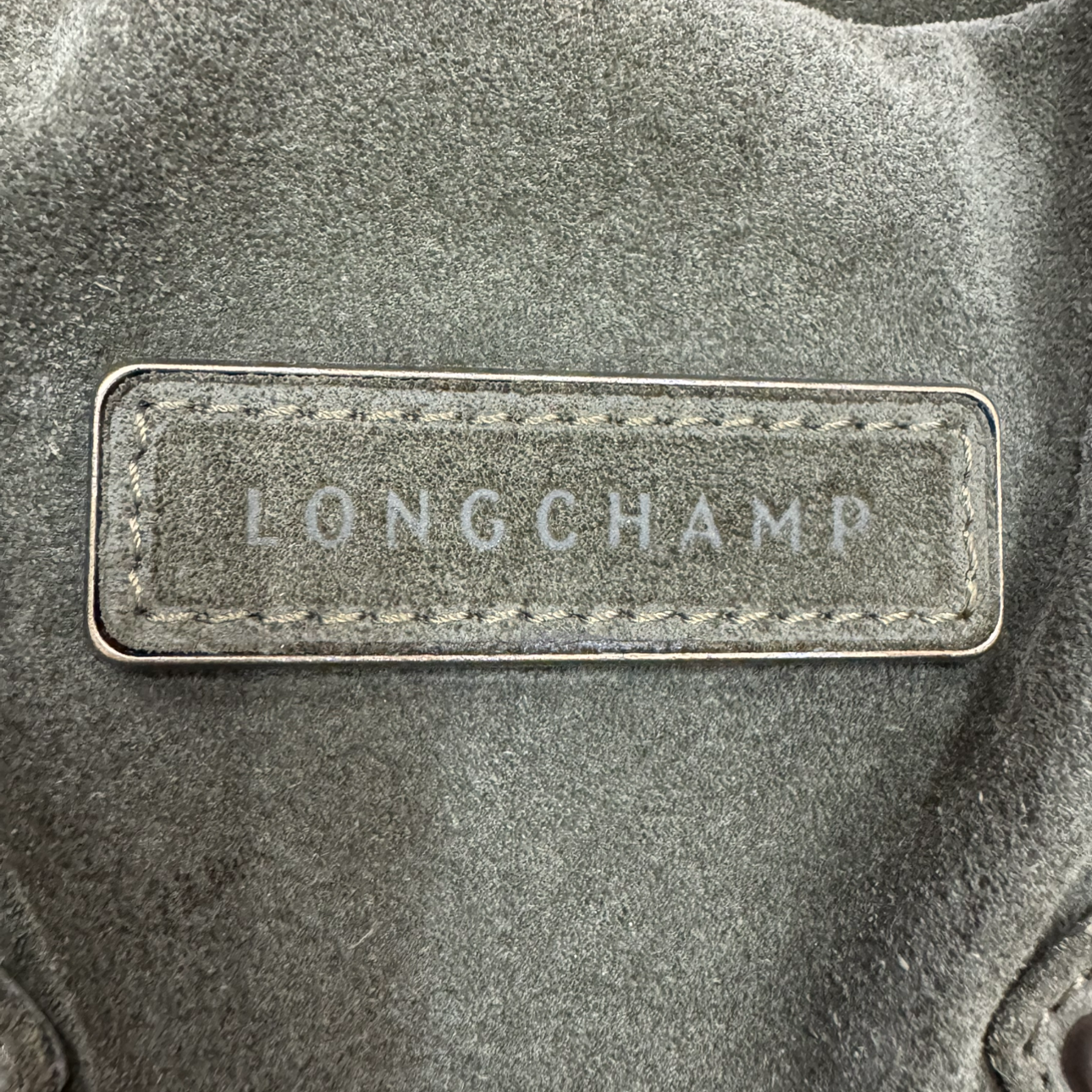 Longchamp x Kate Moss Suede Bowling Handbag