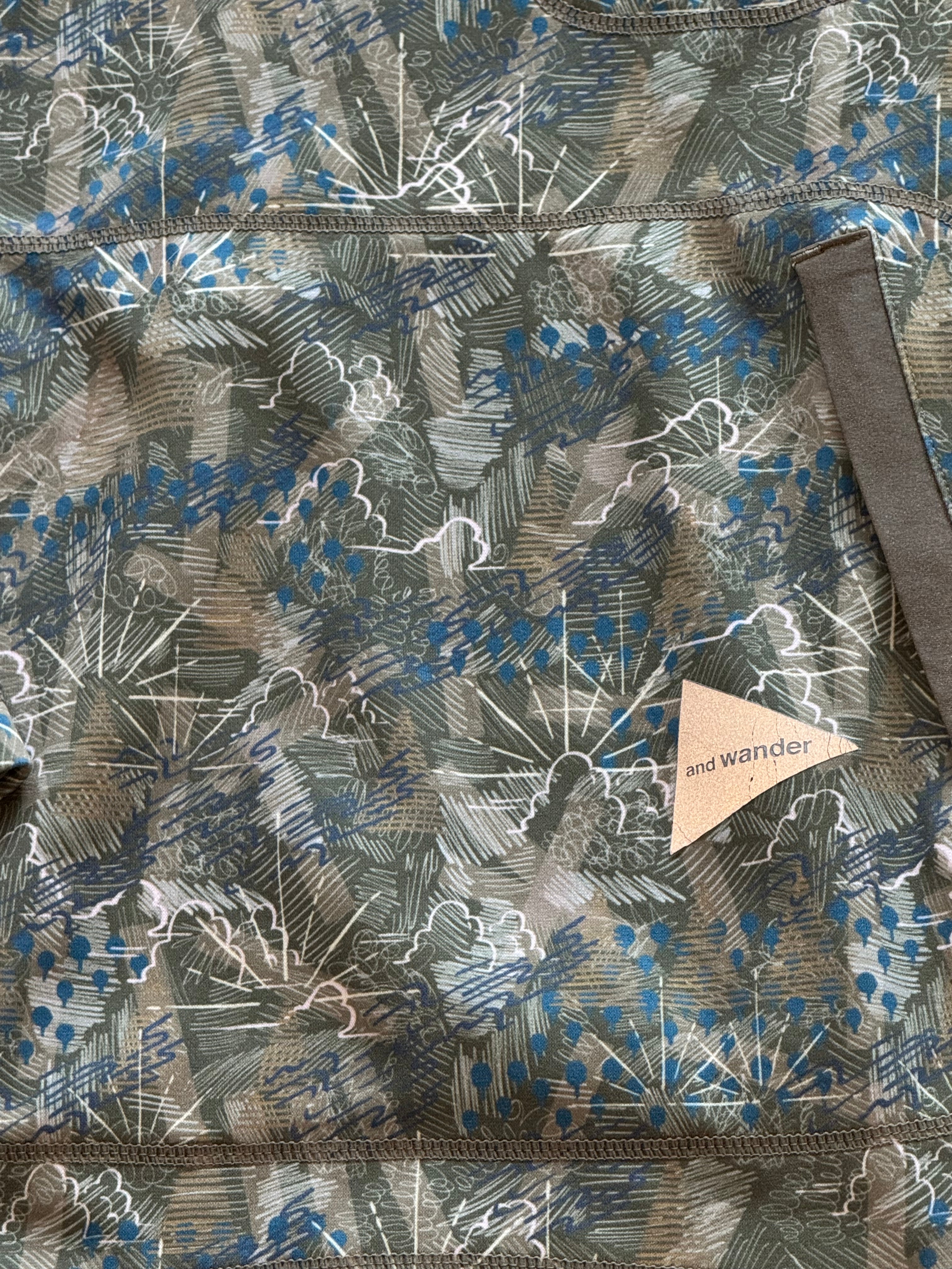 And Wander camo sweater