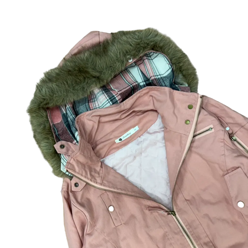 Fur Hood Utility Bomber Jacket