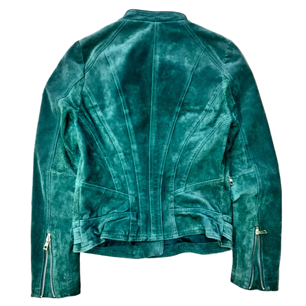 Asymmetrical Suede Jacket