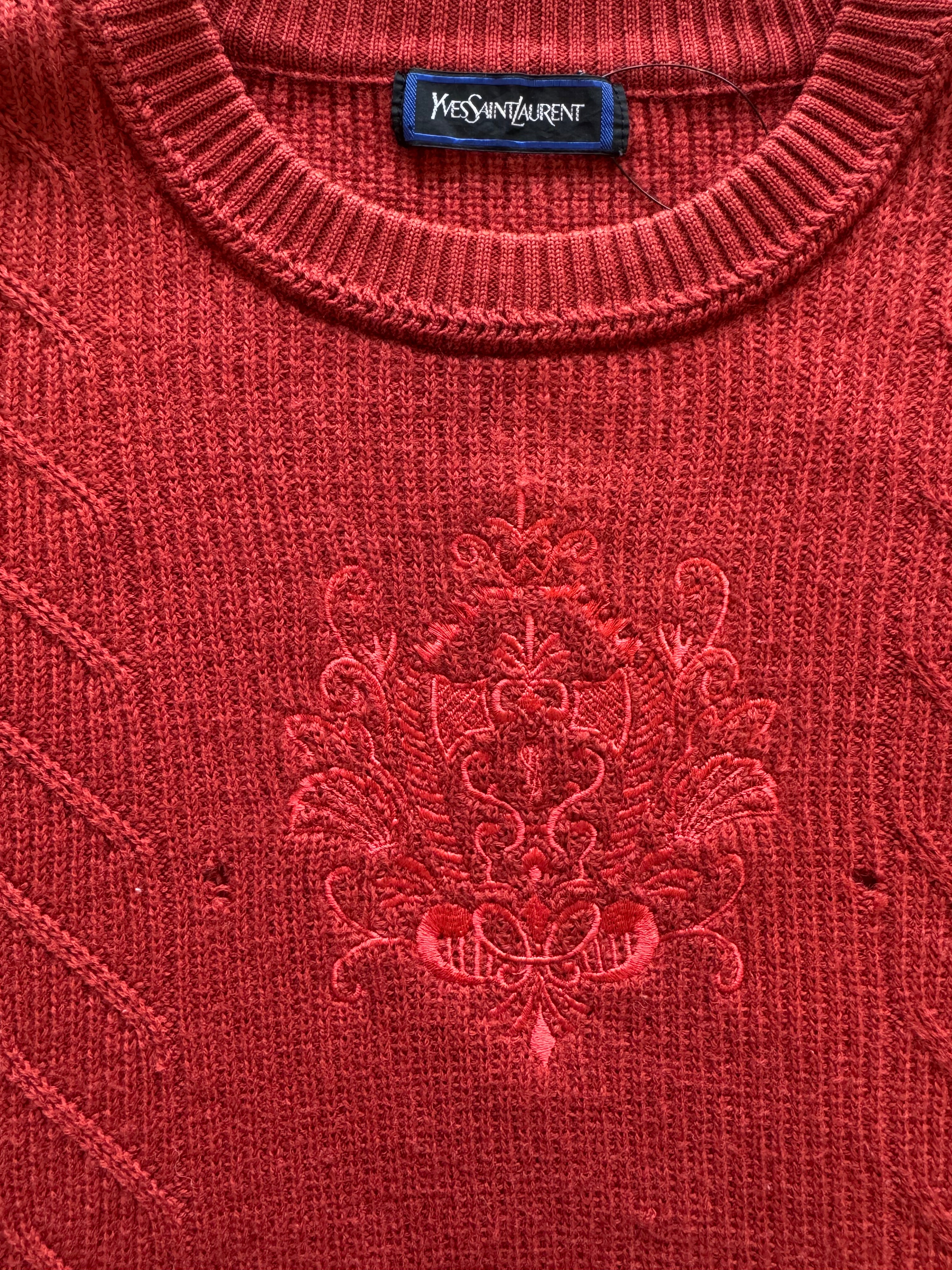Vintage Yves Saint Laurent knit sweater