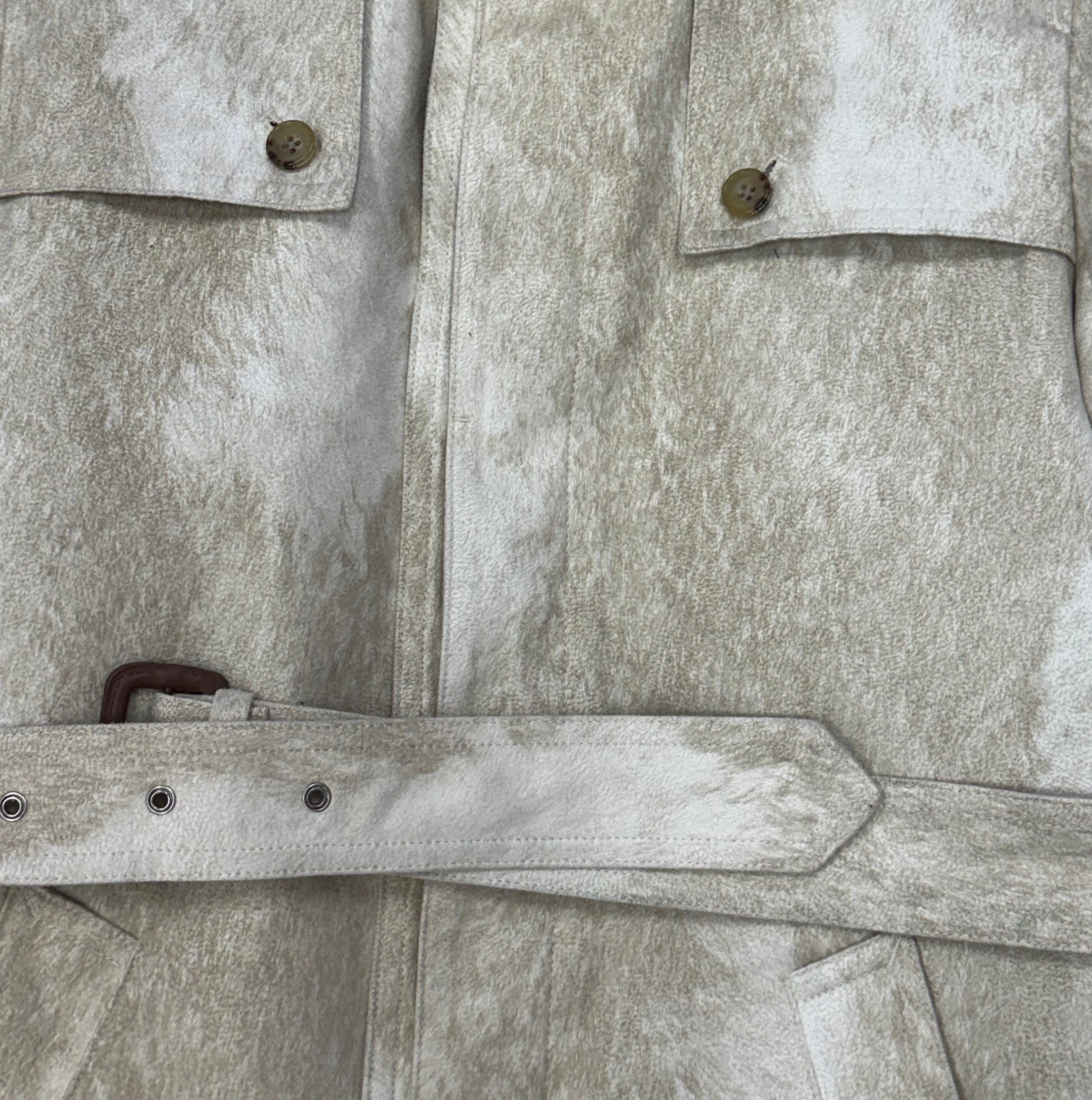 Tornado Mart Suede Trench Coat