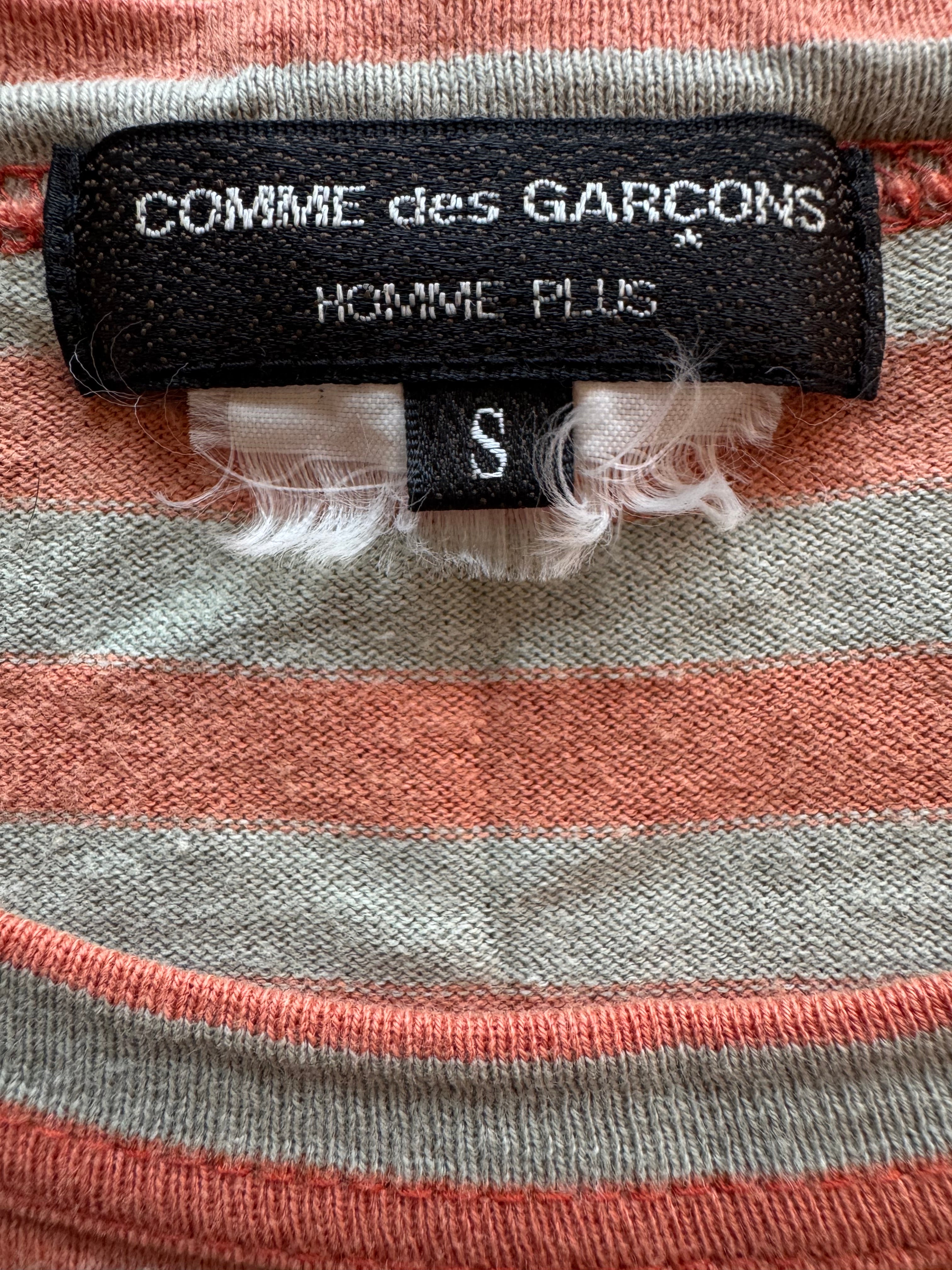 Comme des Garcon homme plus striped long sleeve top