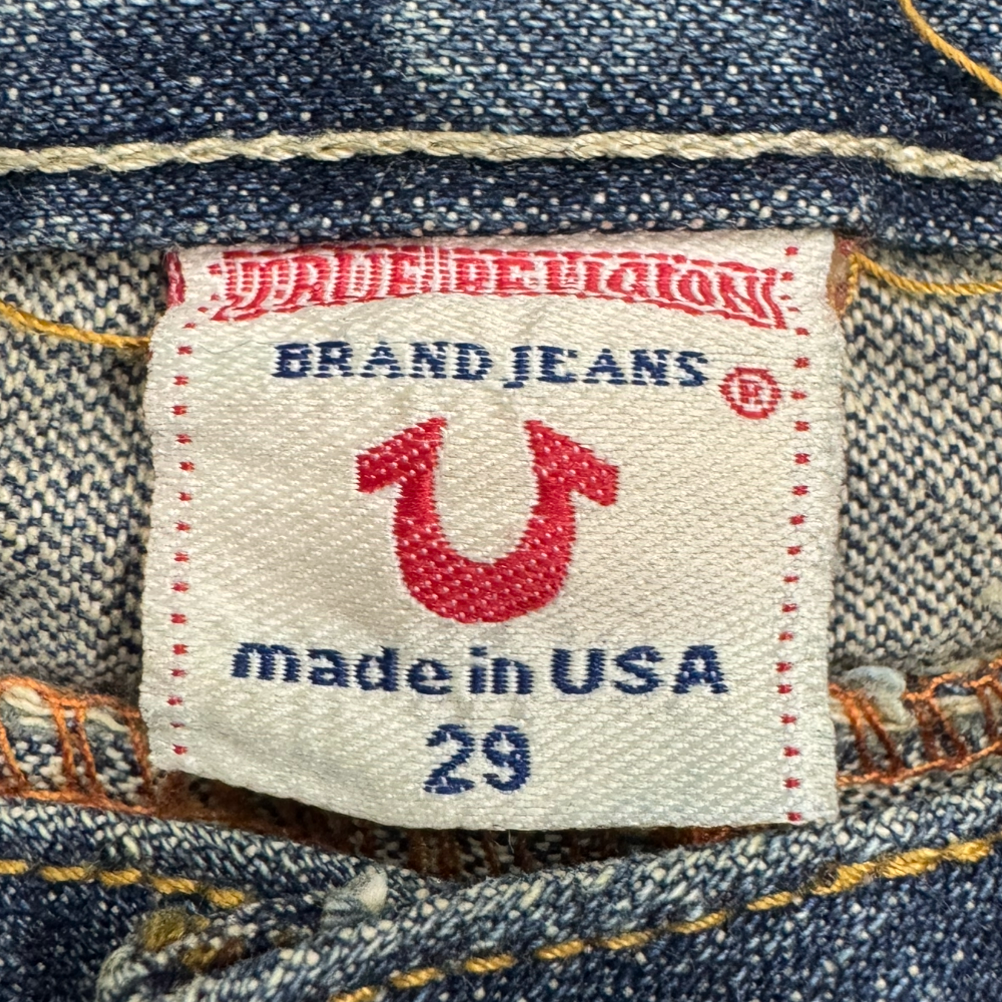 Vintage True Religion Bootcut Distressed Jeans