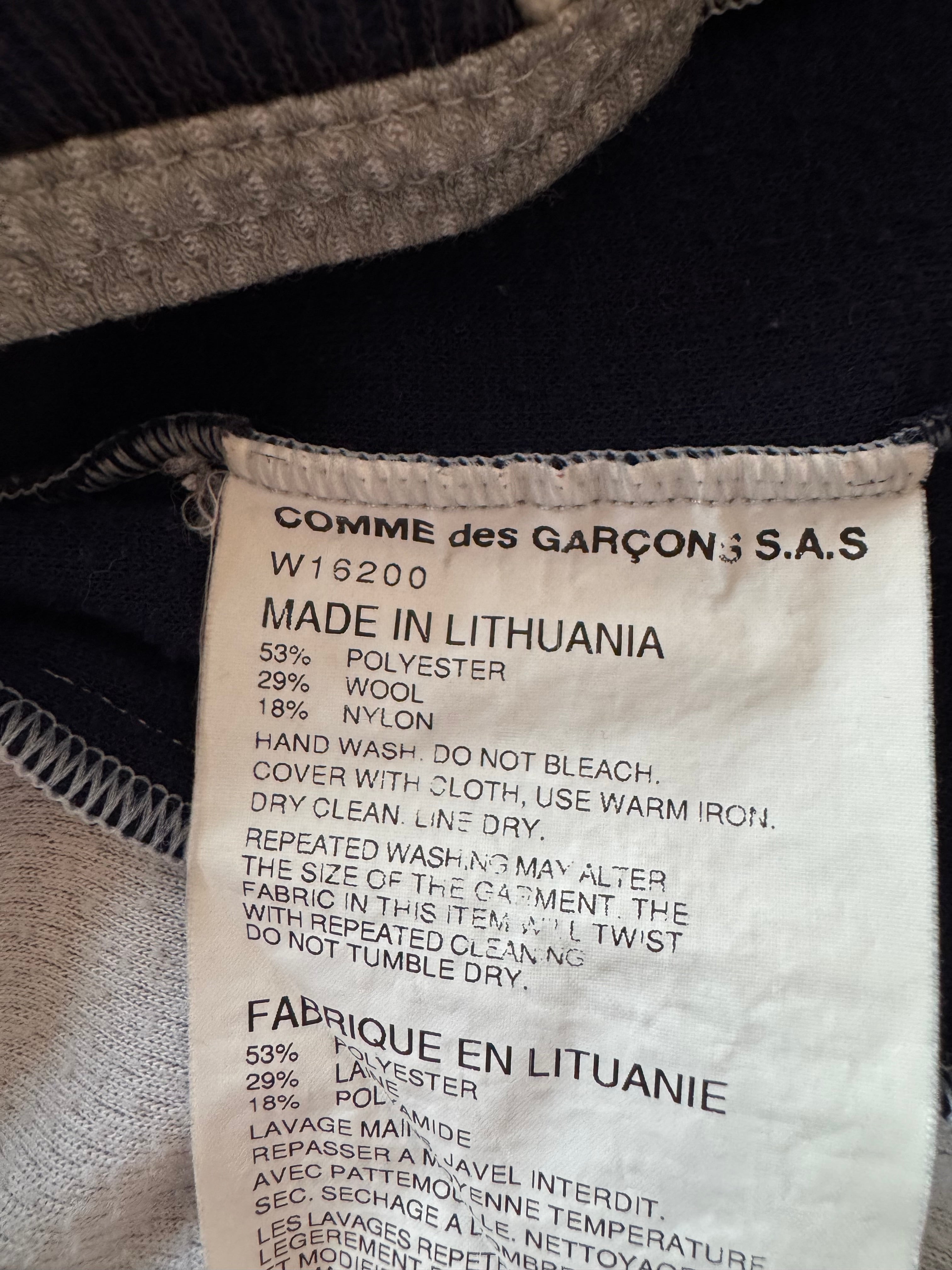 Comme des Garcon Shirt knit sports zip up jacket