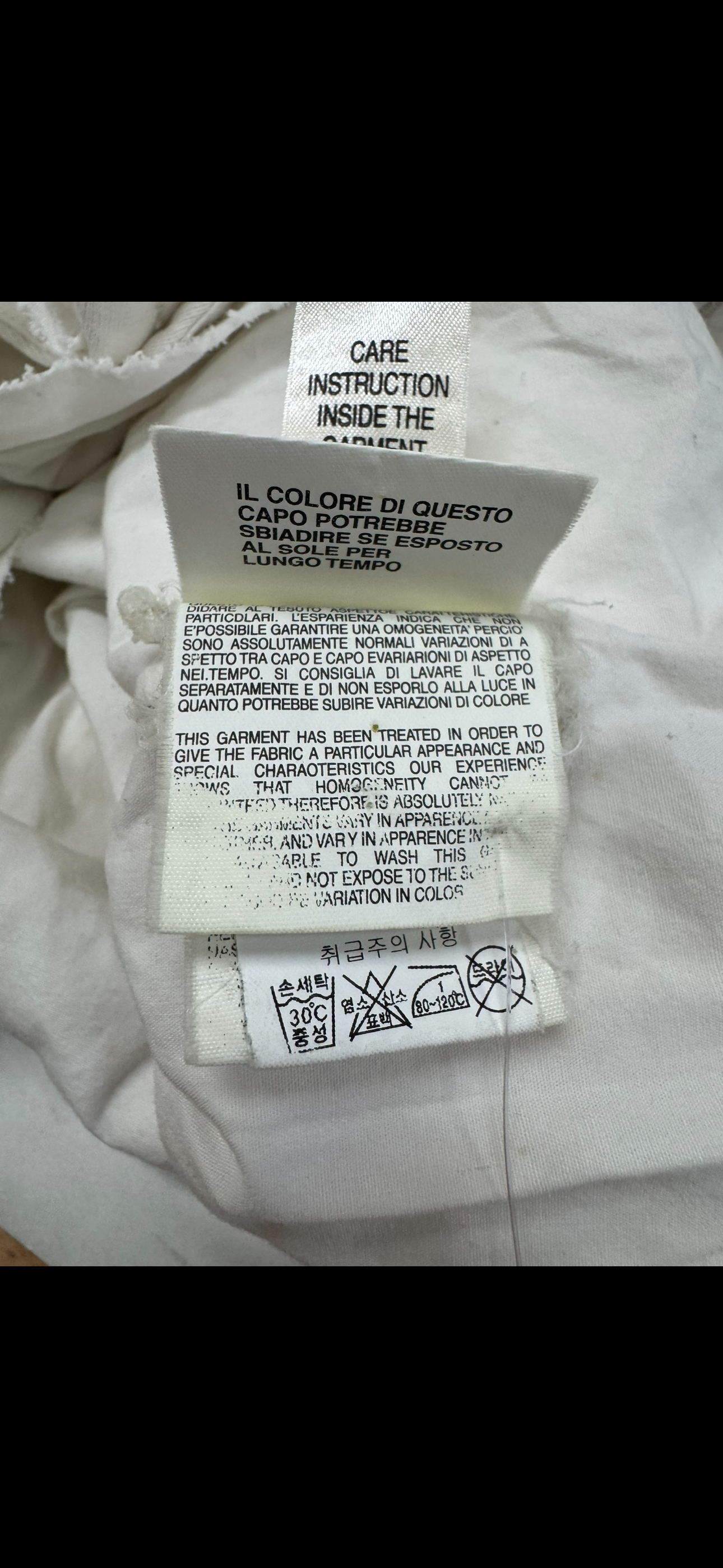 Diesel Asymmetrical Button White Jacket