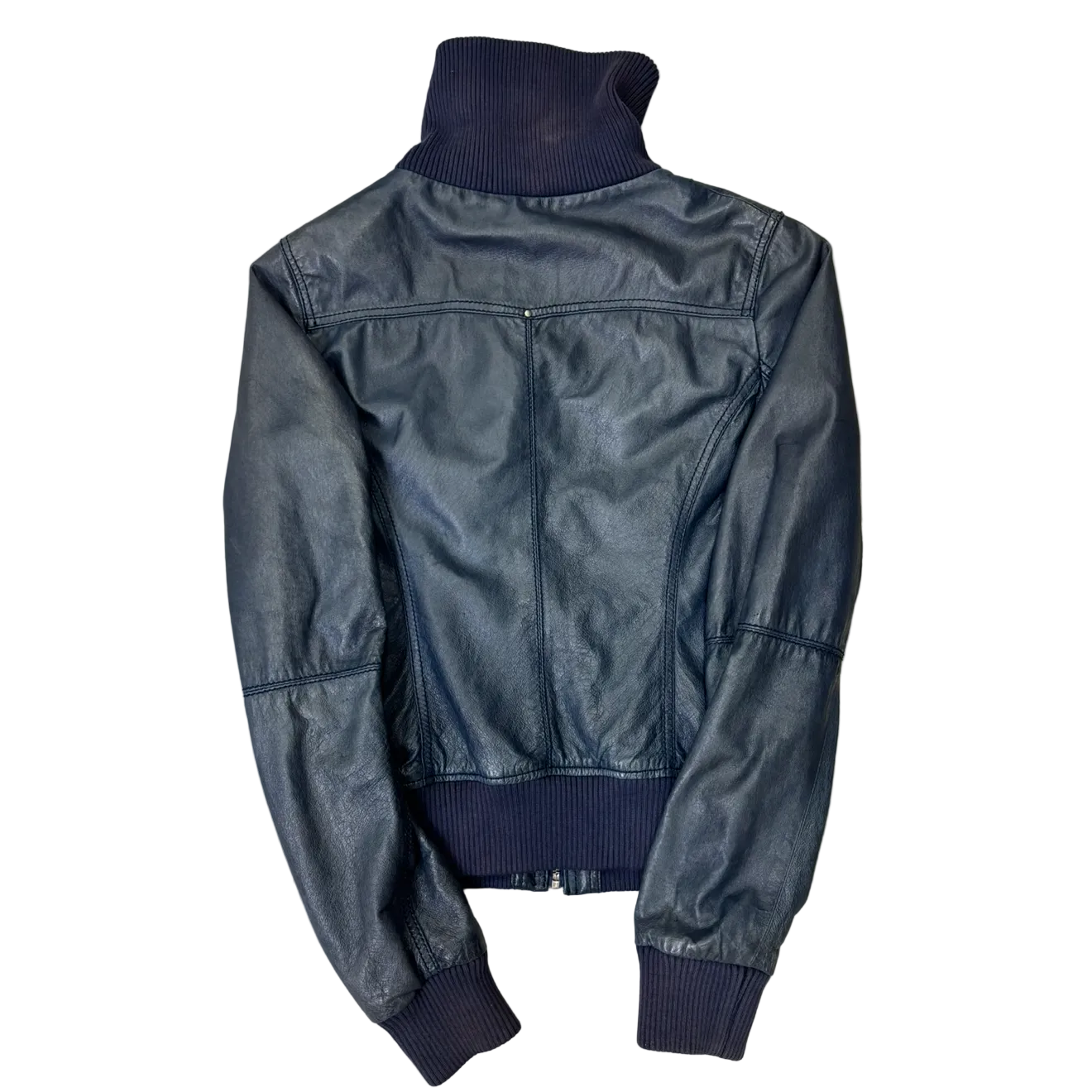 Vintage Zip Up Leather Jacket