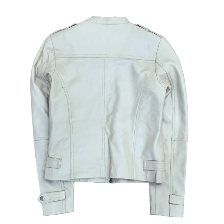 StyleSnob Suede Leather Cafe Racer Jacket