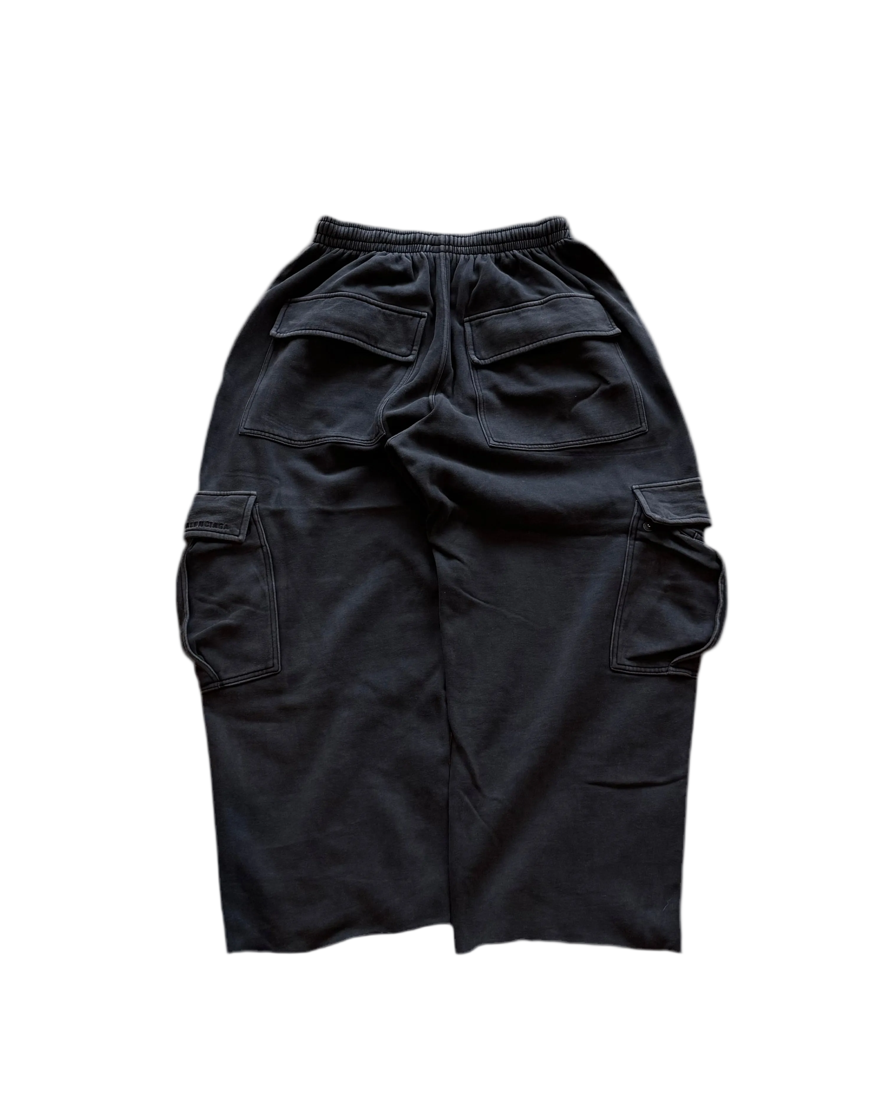 Balenciaga wide leg cargo sweatpants