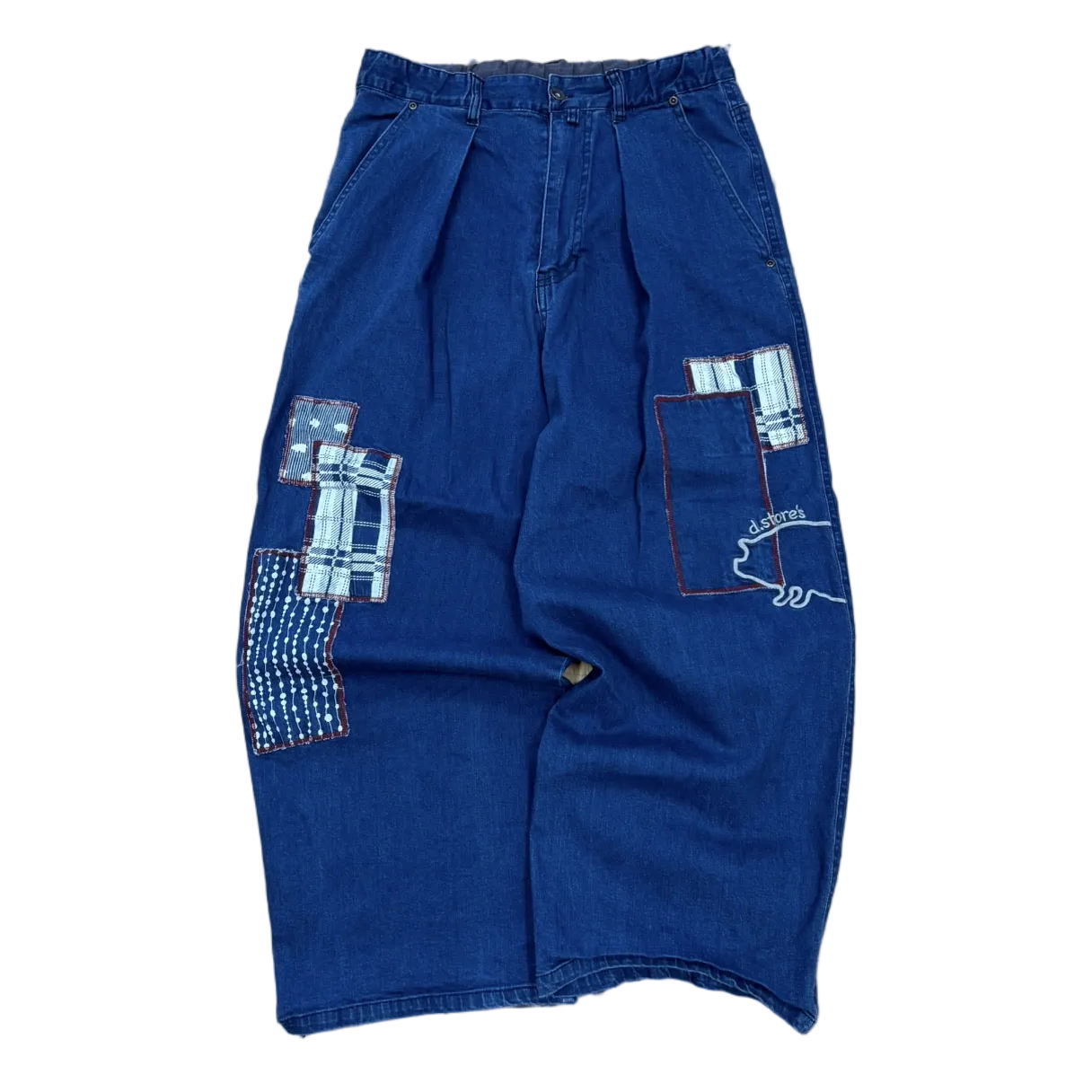 Drug Store Baggy Patchwork Denim