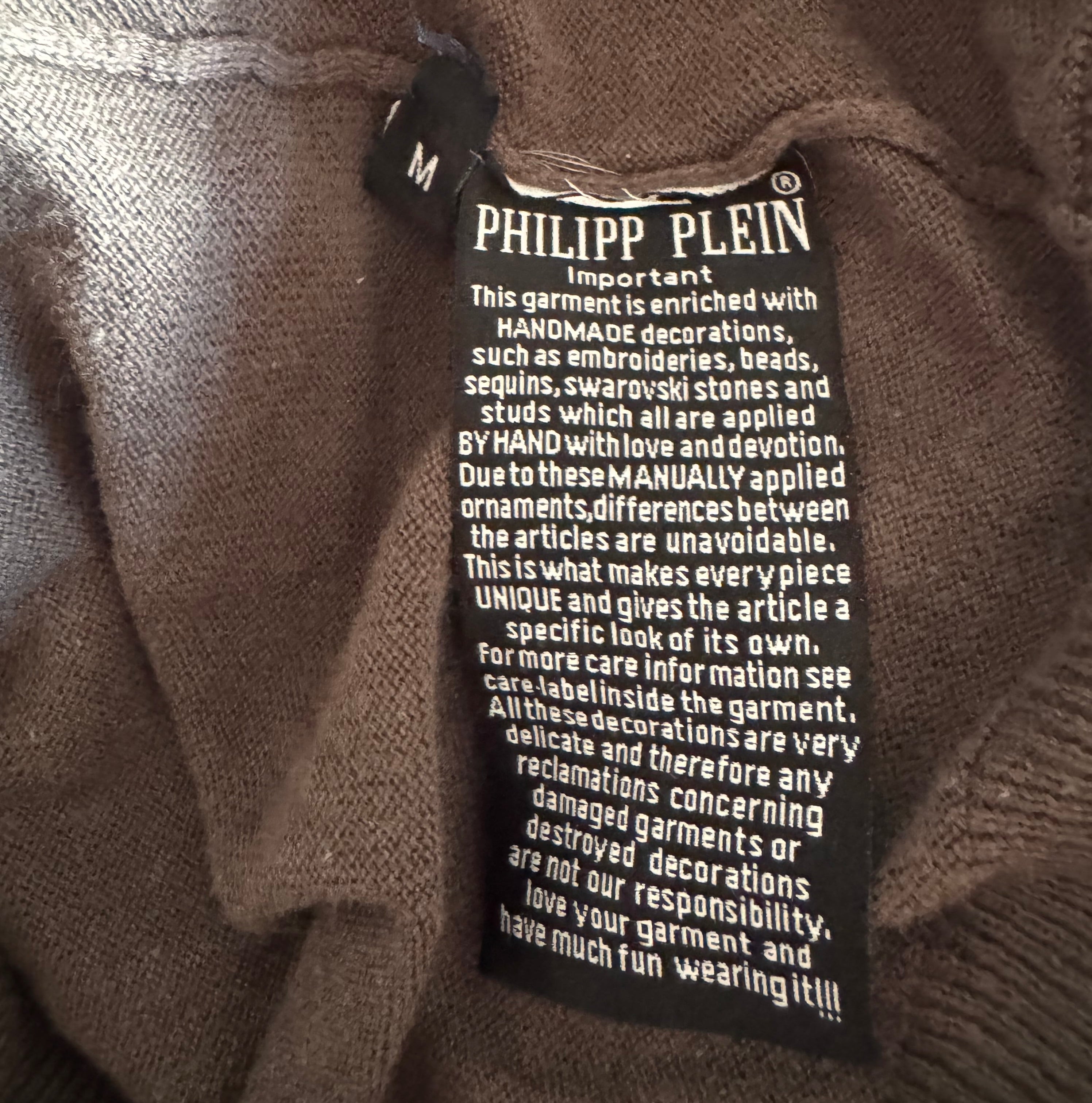 Philipp Plein Rhinestone Zip Up