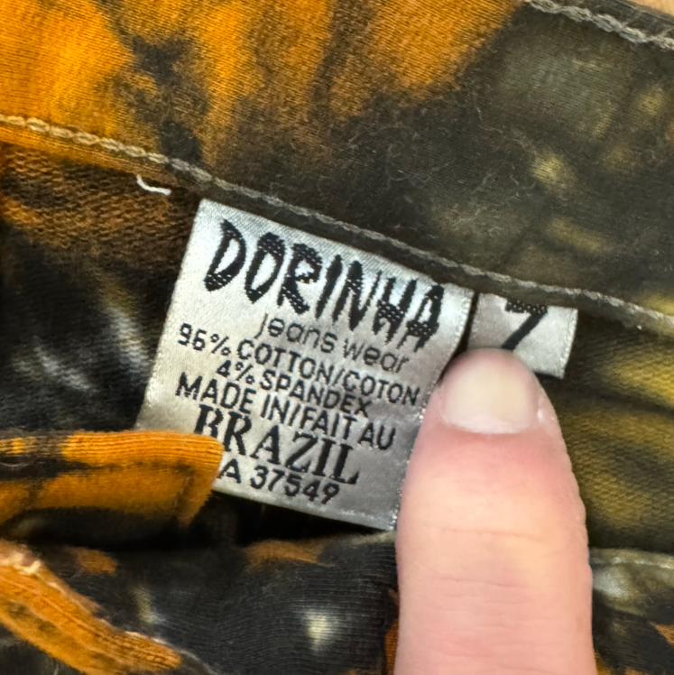 Dorinha Acid Tie Dye Low Waisted Jeans