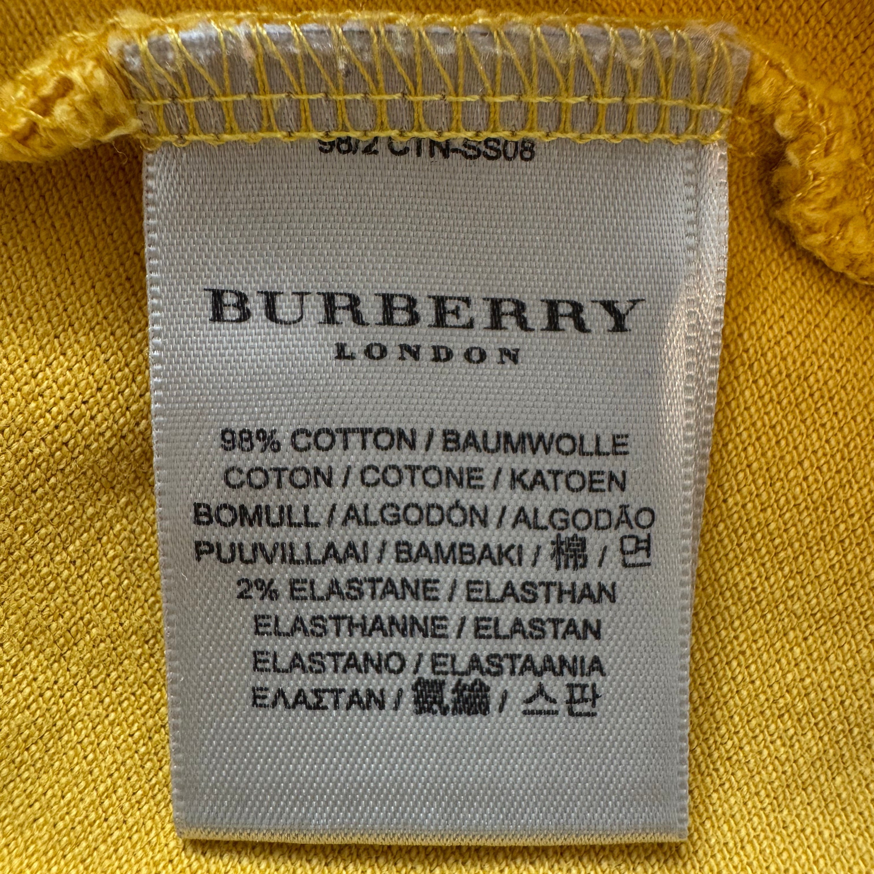 Burberry Yellow Polo shirt