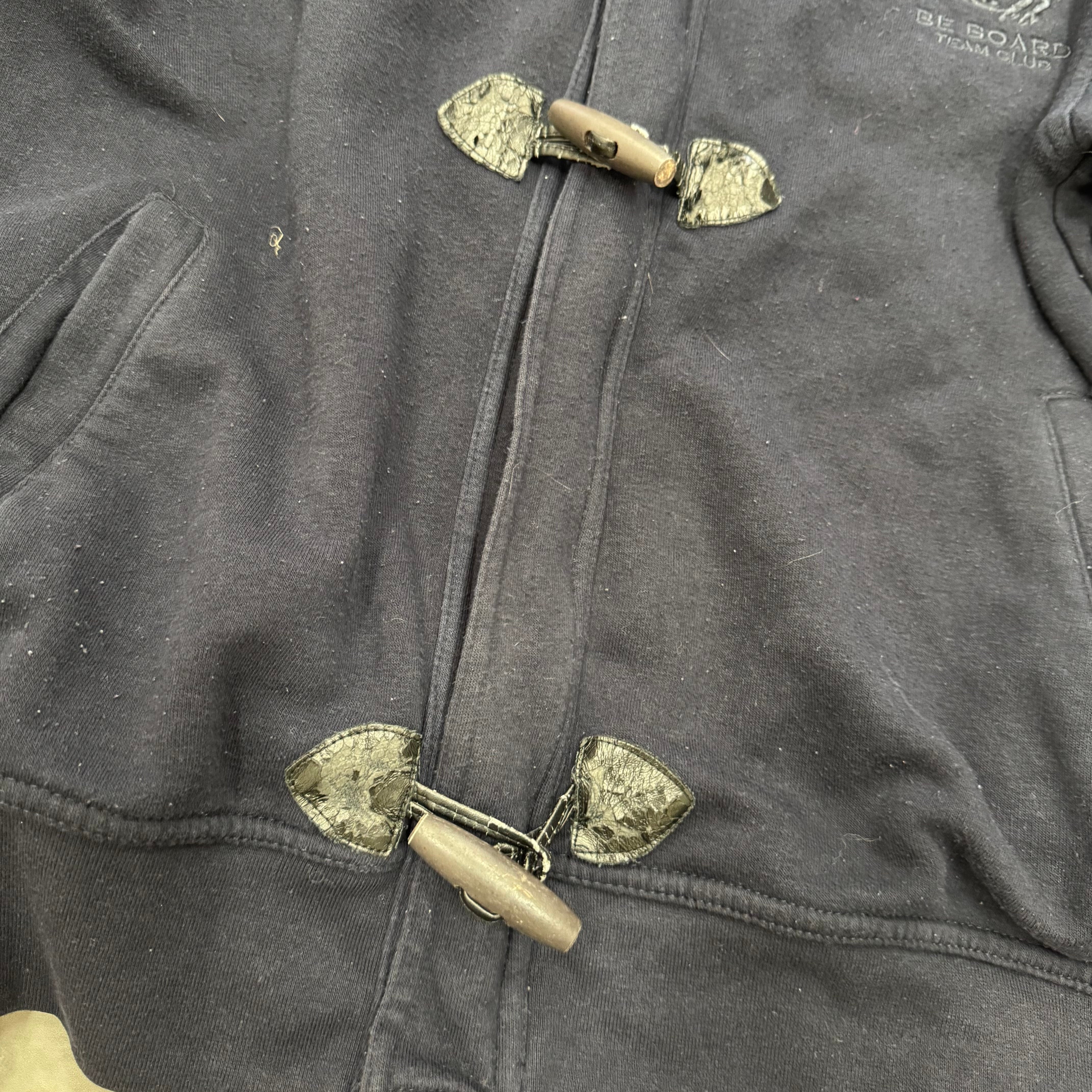 Toggle Closure Zip Up Sweater