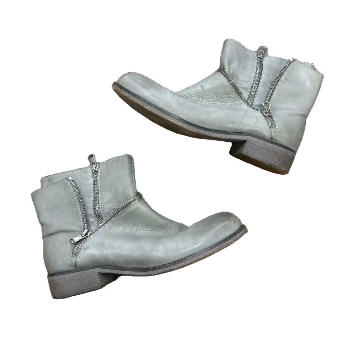 Filippo Raphael
 Dual Zip Ankle Leather Boots