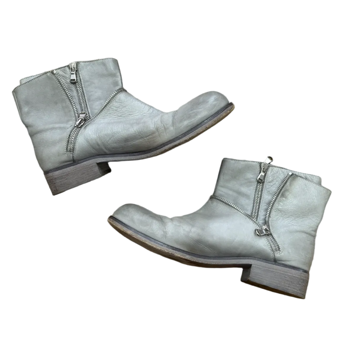 Filippo Raphael
 Dual Zip Ankle Leather Boots