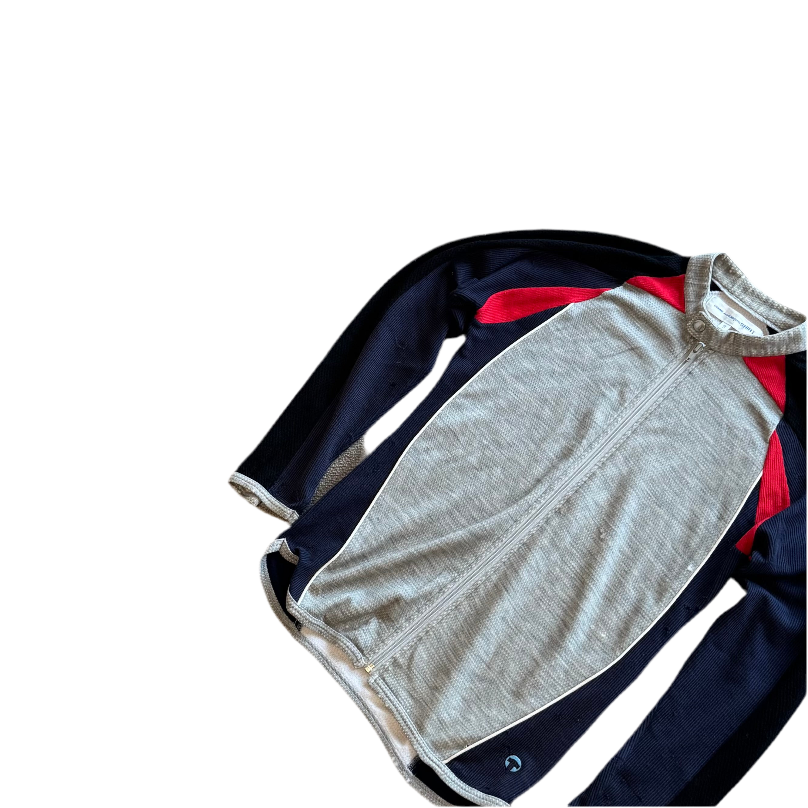 Comme des Garcon Shirt knit sports zip up jacket