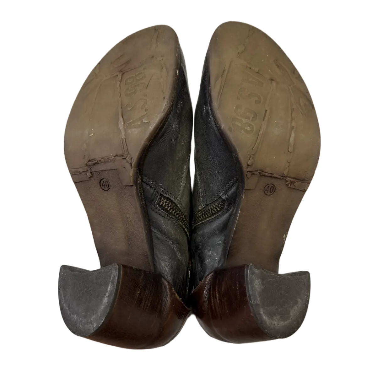 A.S.98 Buckle Heel Boots