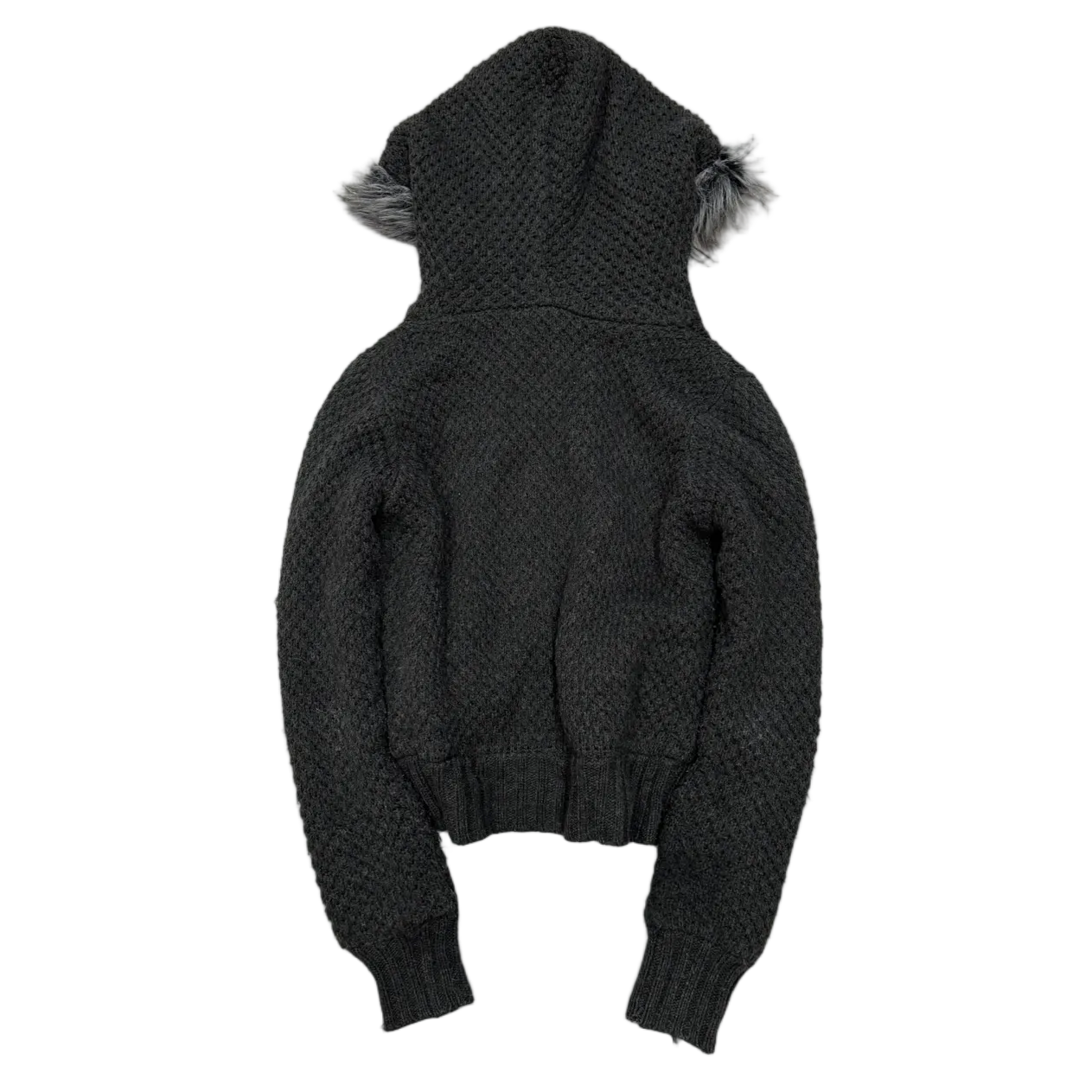 SoCal Fur Hood Knit Jacket