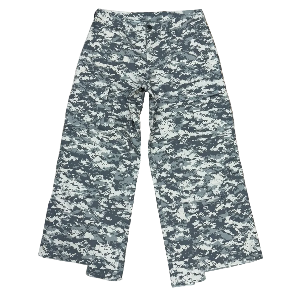 Wide Leg Camo Trousers