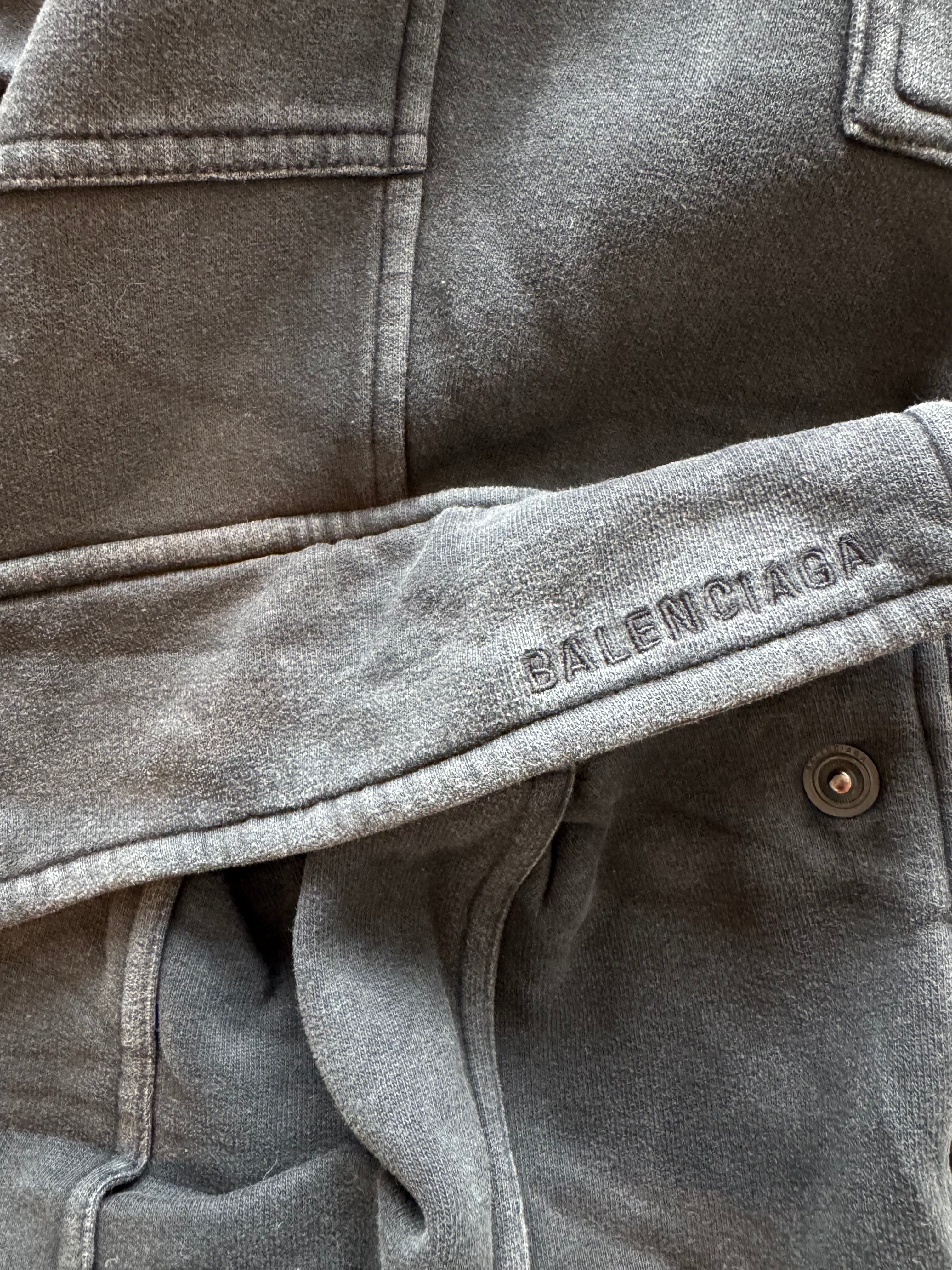 Balenciaga wide leg cargo sweatpants
