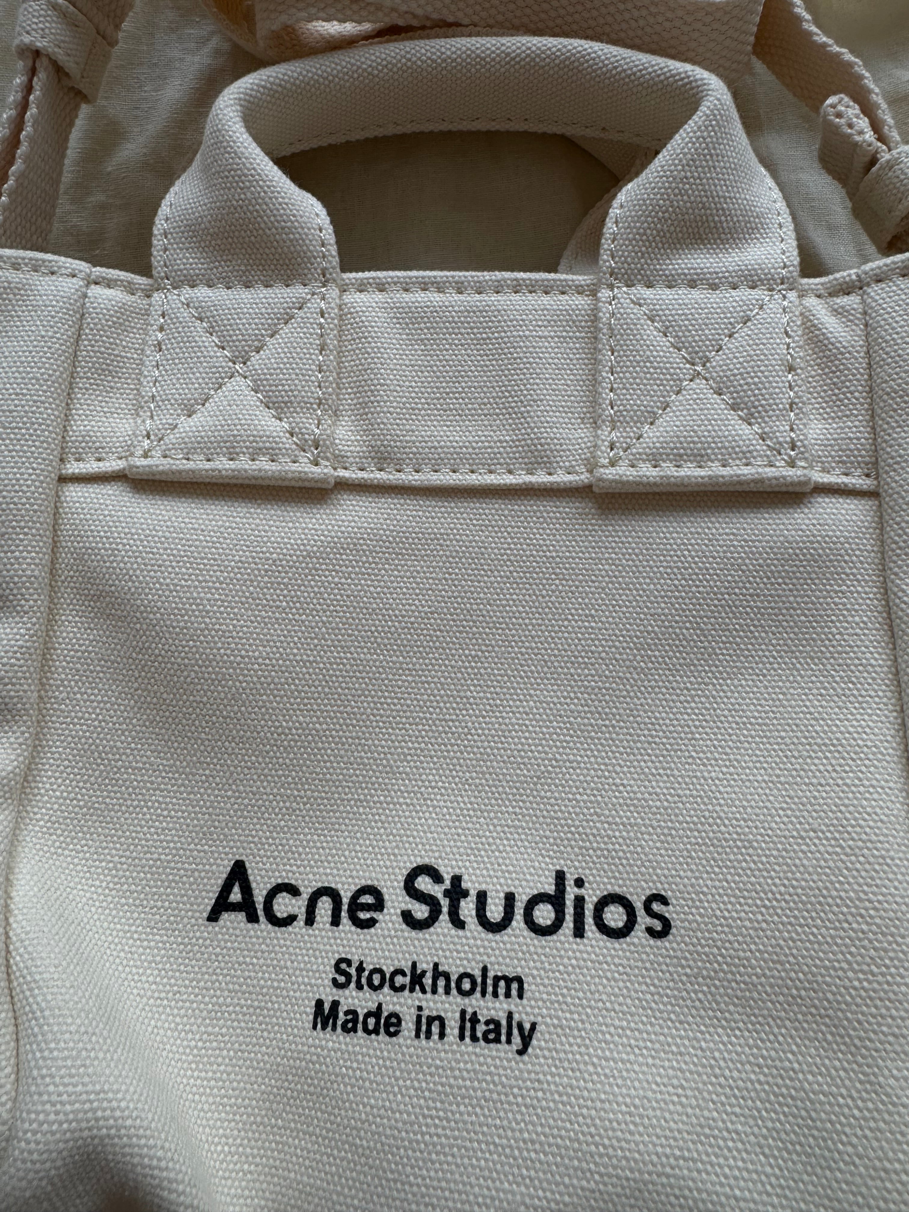 Acne studios mini canvas bag