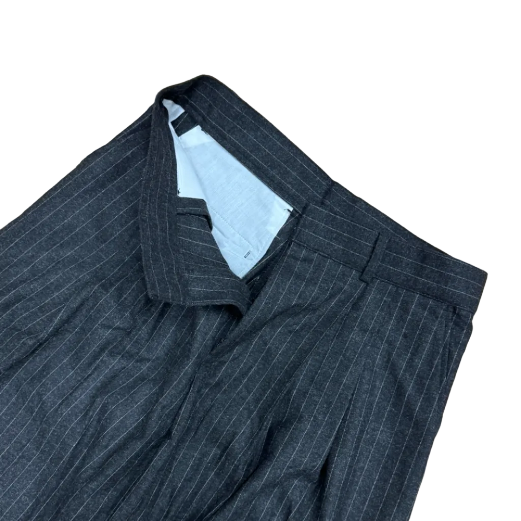 Wide Leg Wool Dress Pants