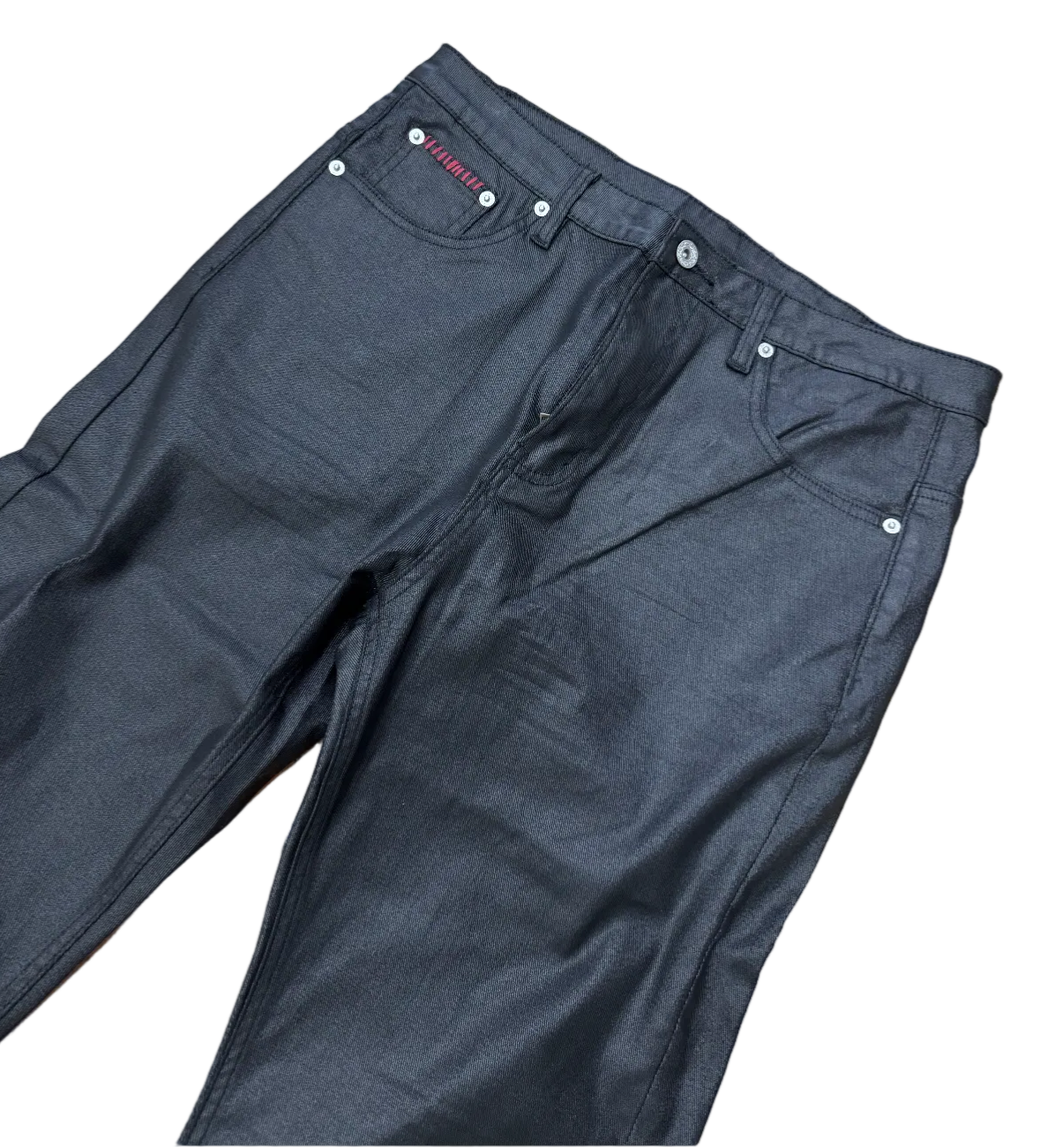Wax Flared Denim Jeans
