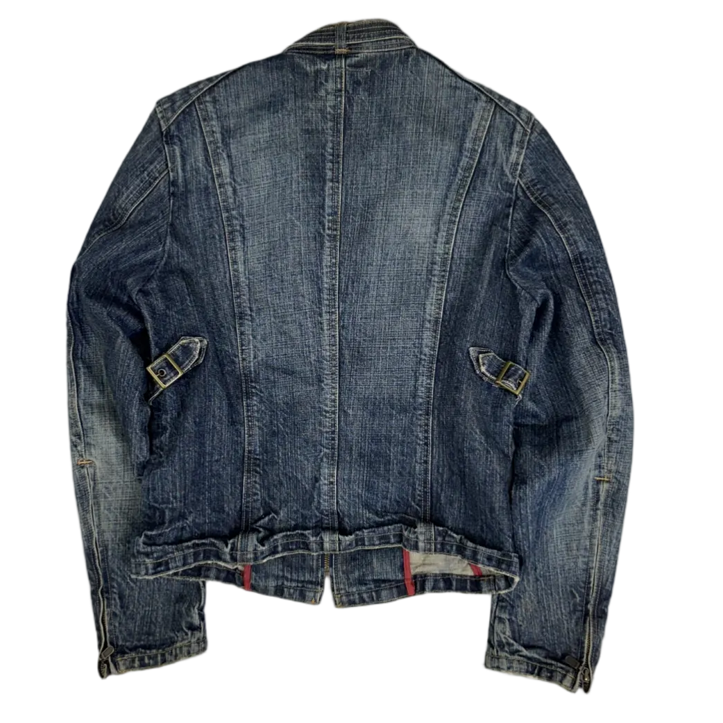 Tornado Mart Denim Biker Jacket