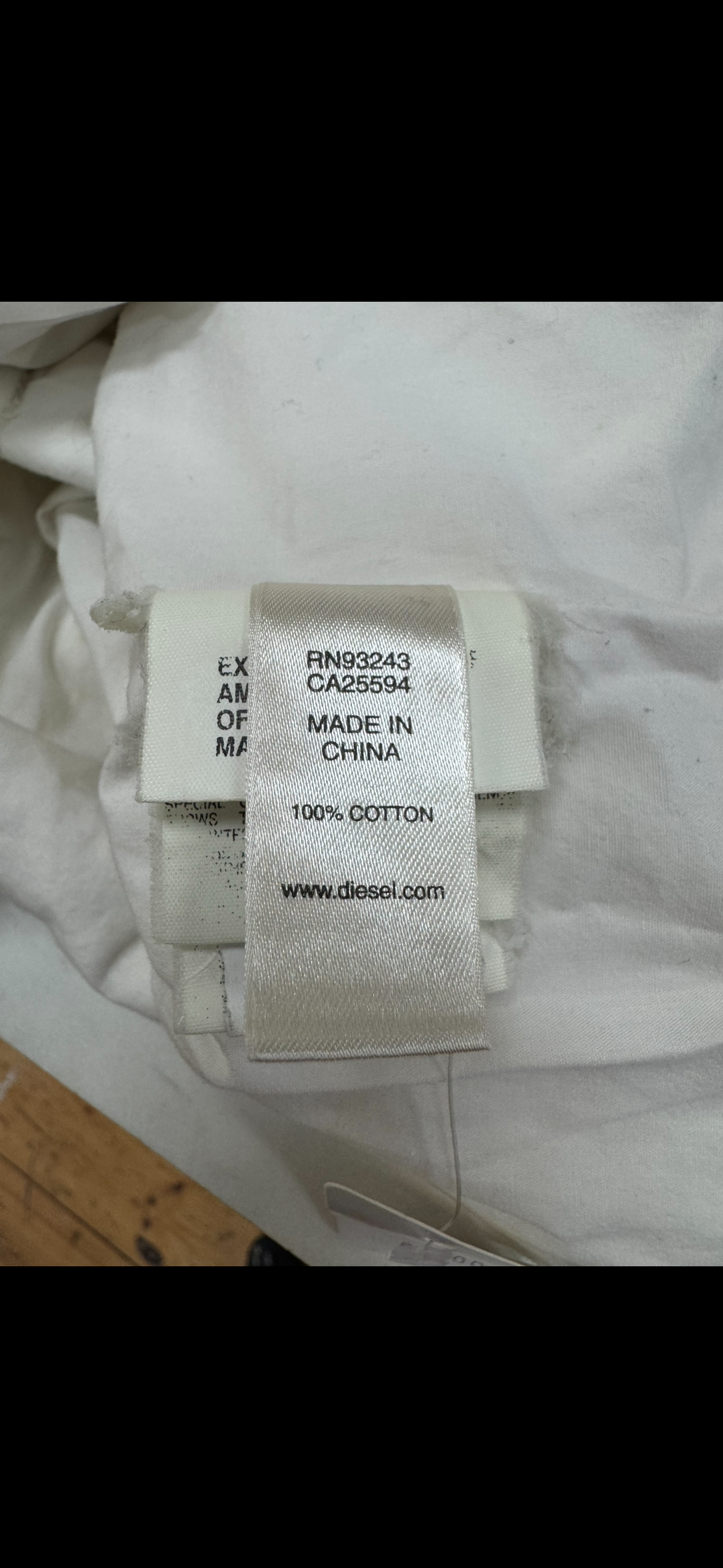 Diesel Asymmetrical Button White Jacket