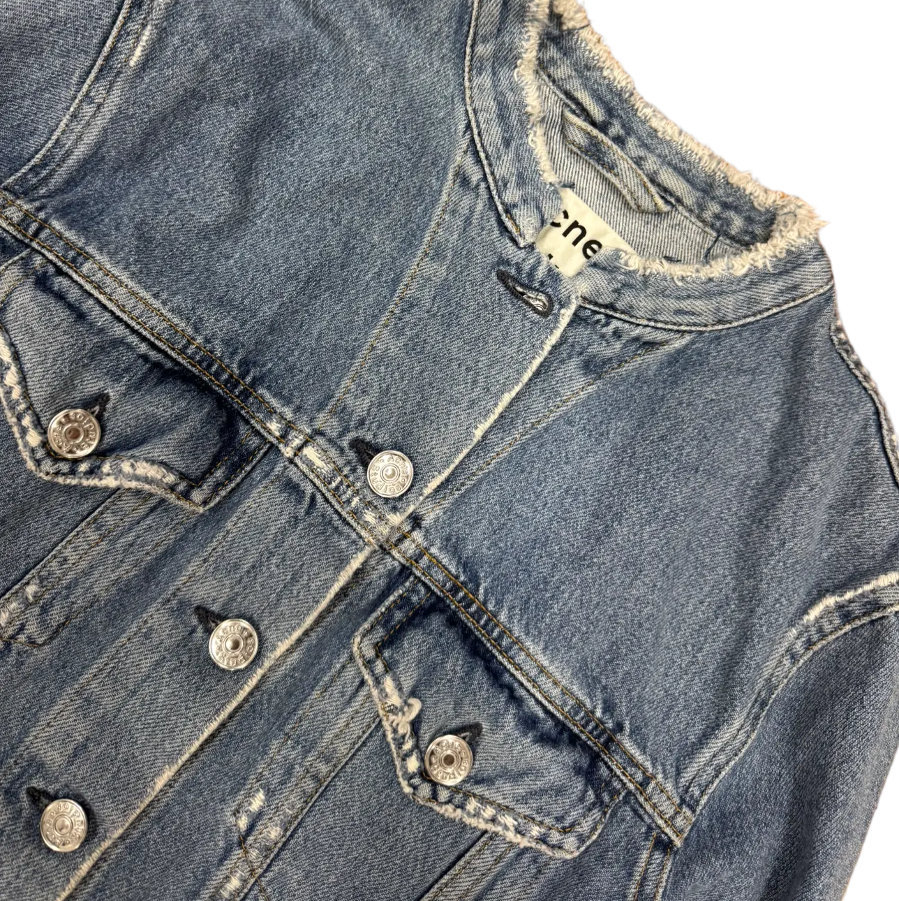 Acne Studios Indego Fray Denim Jacket
