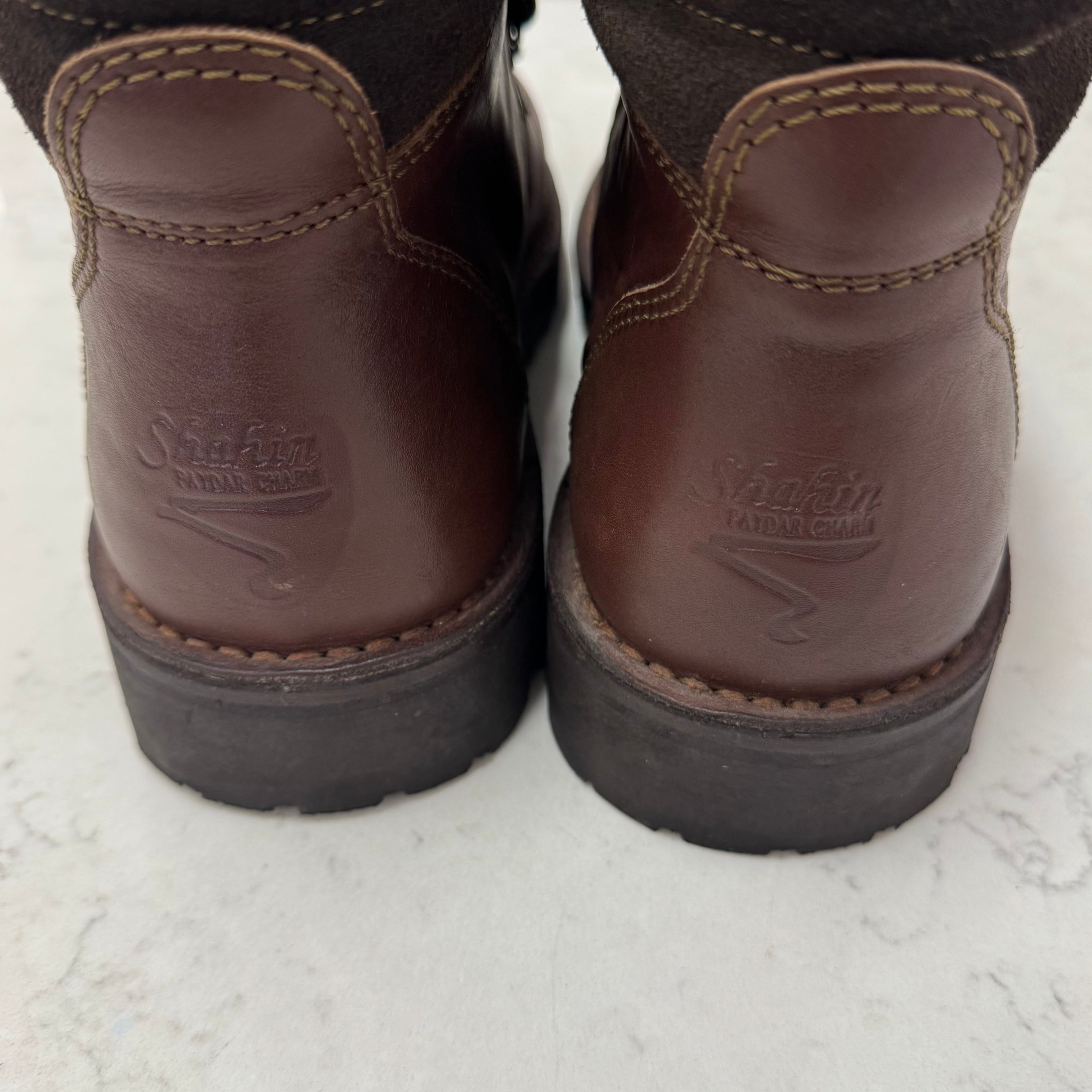 Vintage Leather Hiking Boots