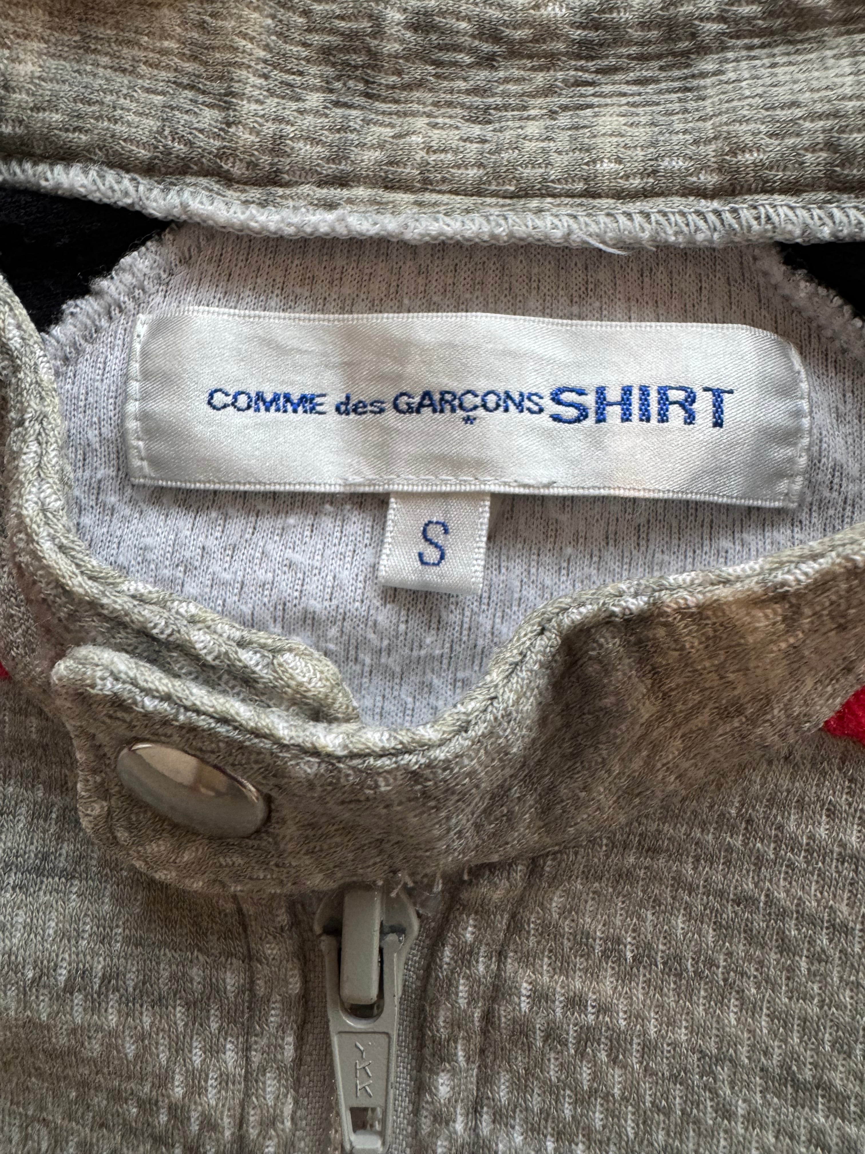 Comme des Garcon Shirt knit sports zip up jacket