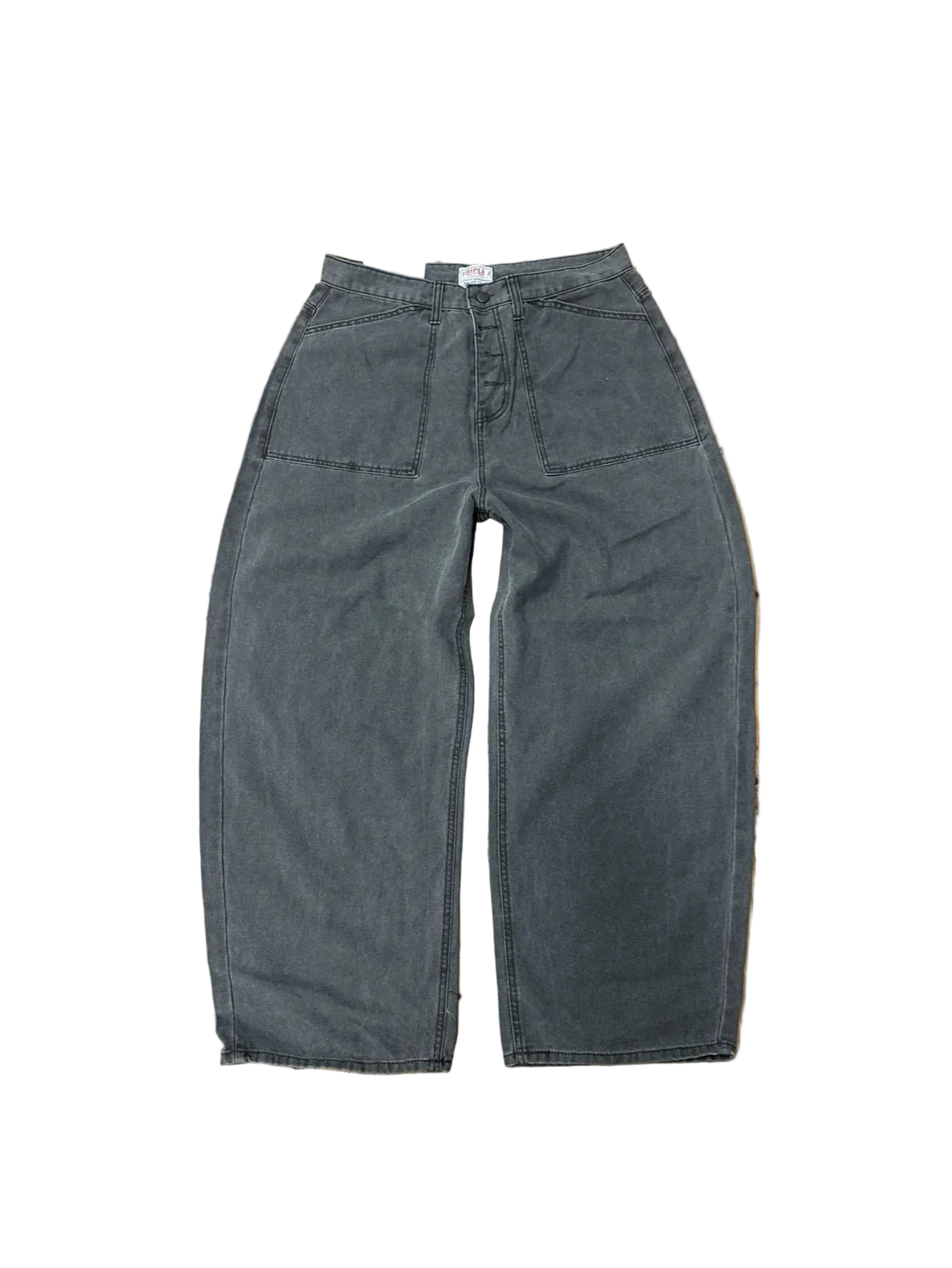 Washed wide leg baggy jeans
