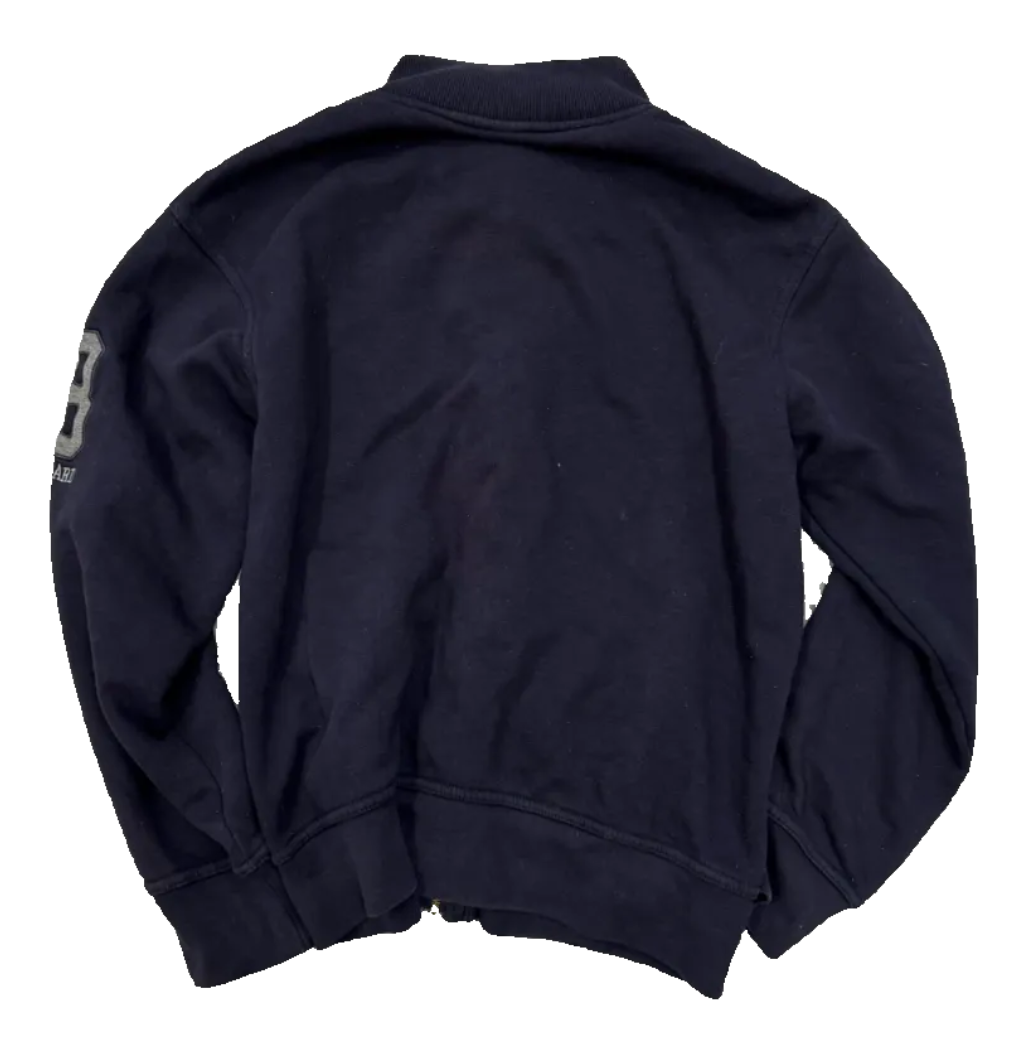 Toggle Closure Zip Up Sweater
