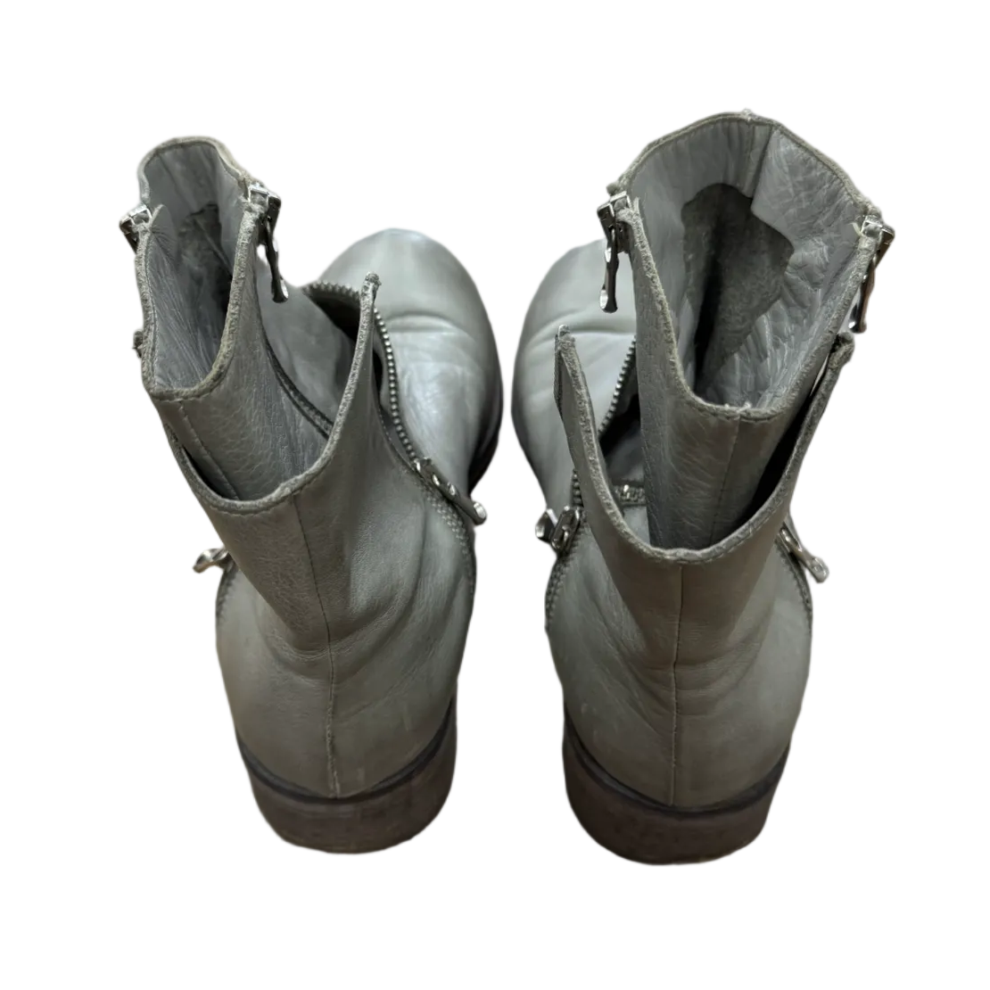 Filippo Raphael
 Dual Zip Ankle Leather Boots