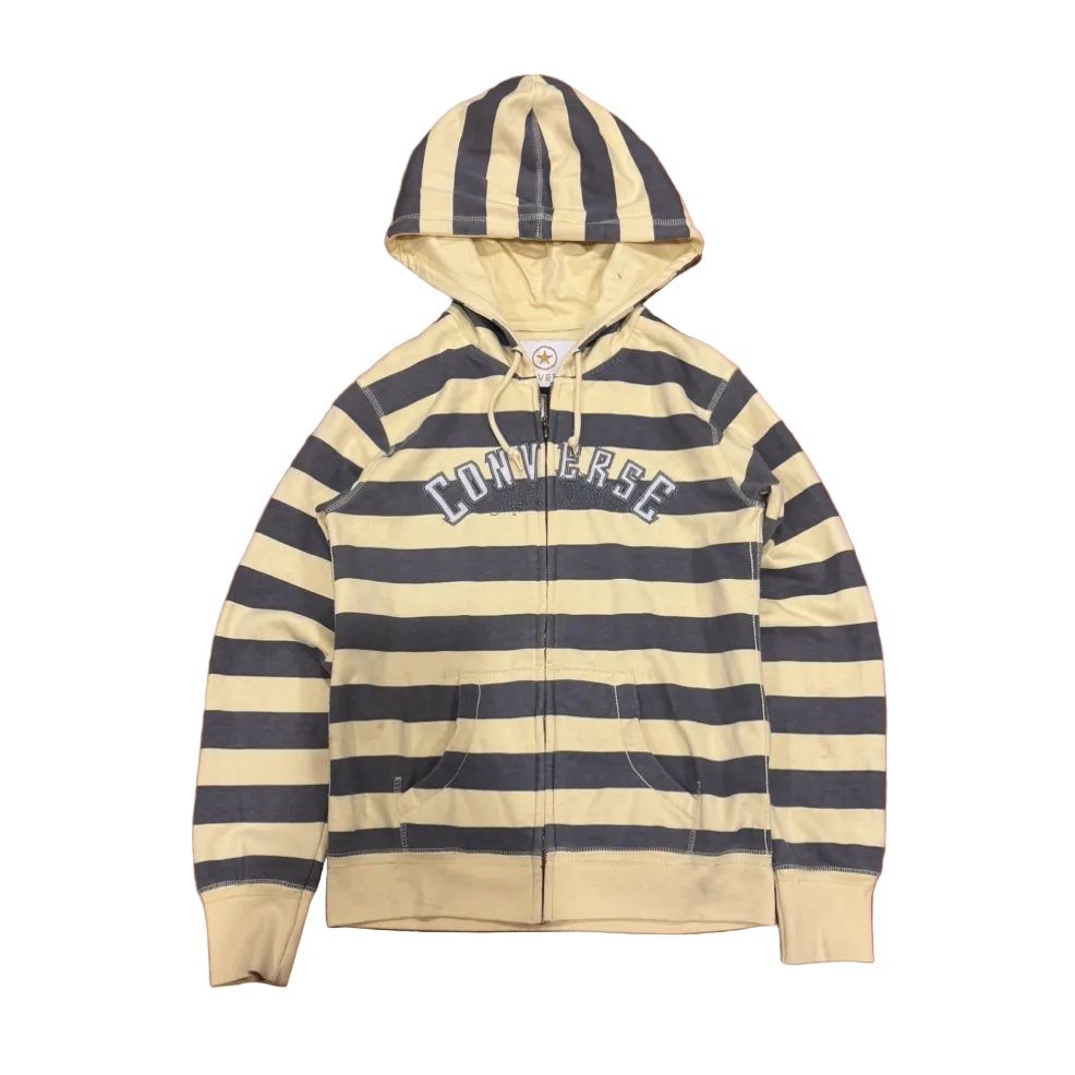 Vintage Converse Stripped Zip Up Hoodie