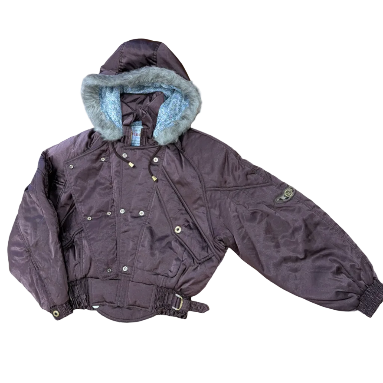 Vintage Fur Hood Flight Jacket