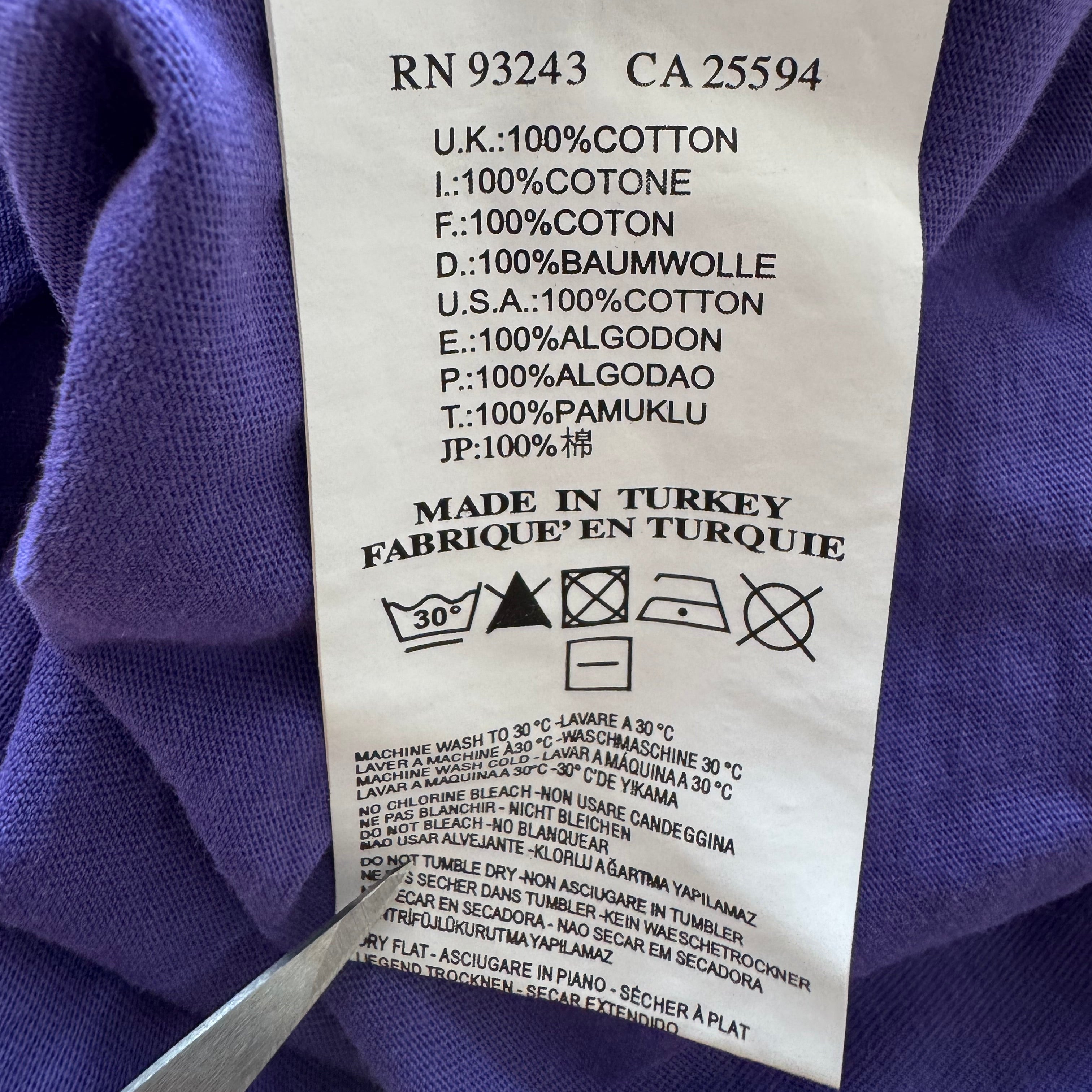 Diesel purple V neck tee