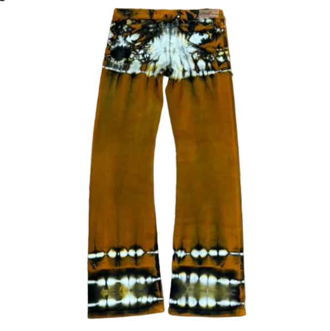 Dorinha Acid Tie Dye Low Waisted Jeans