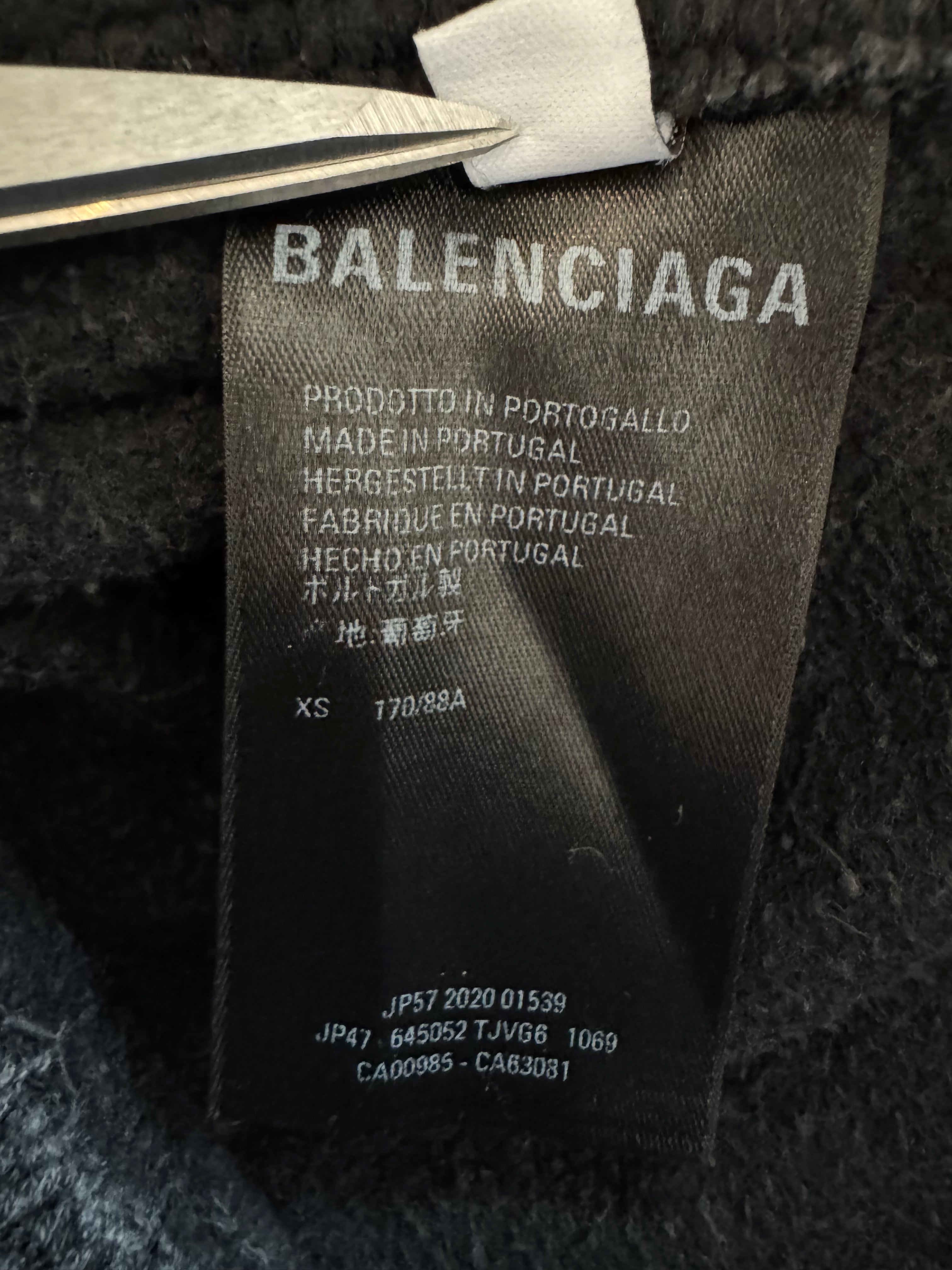 Balenciaga wide leg cargo sweatpants
