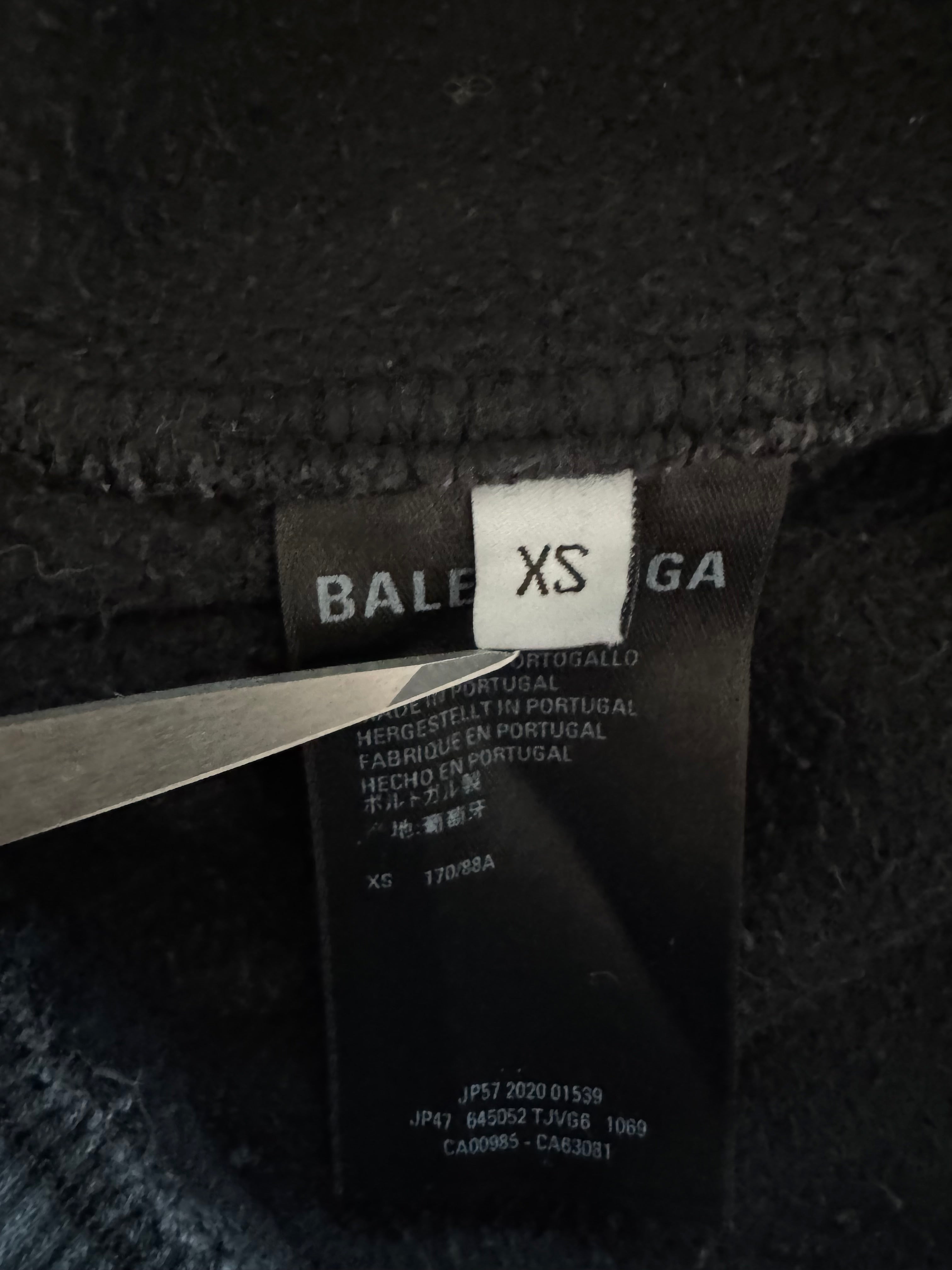 Balenciaga wide leg cargo sweatpants
