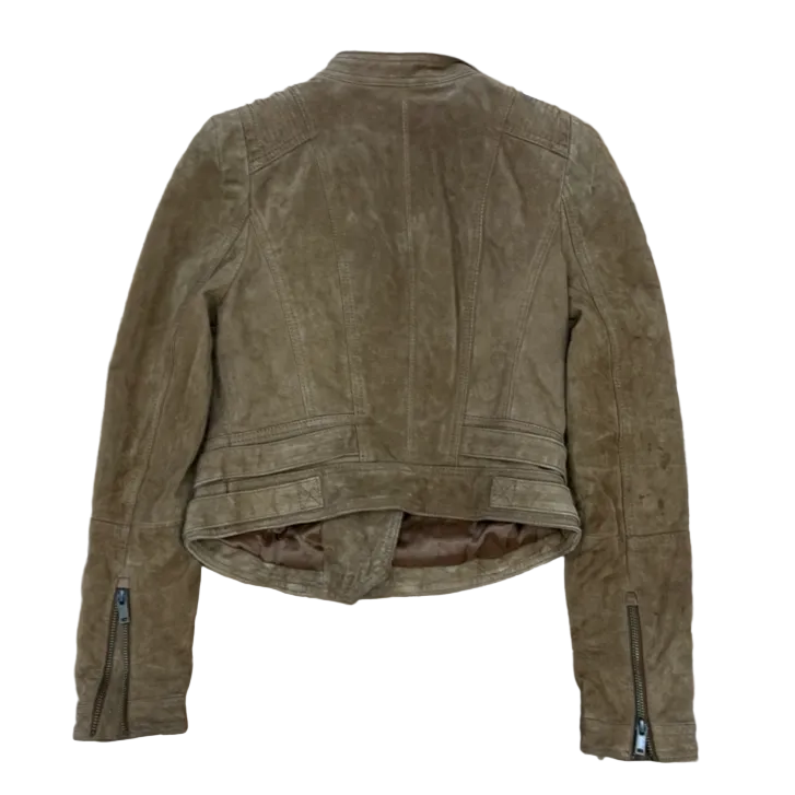 Vintage Suede Biker Jacket