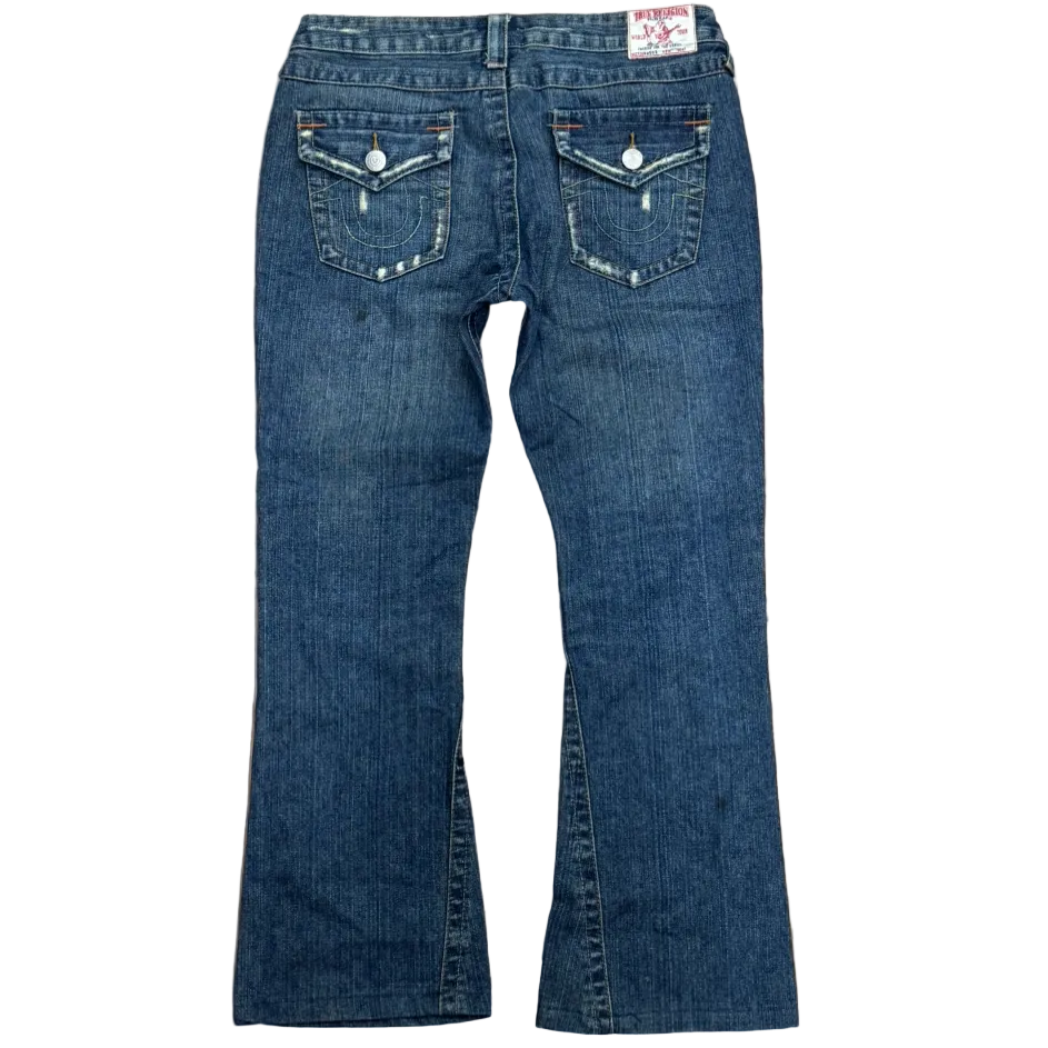 Vintage True Religion Bootcut Distressed Jeans