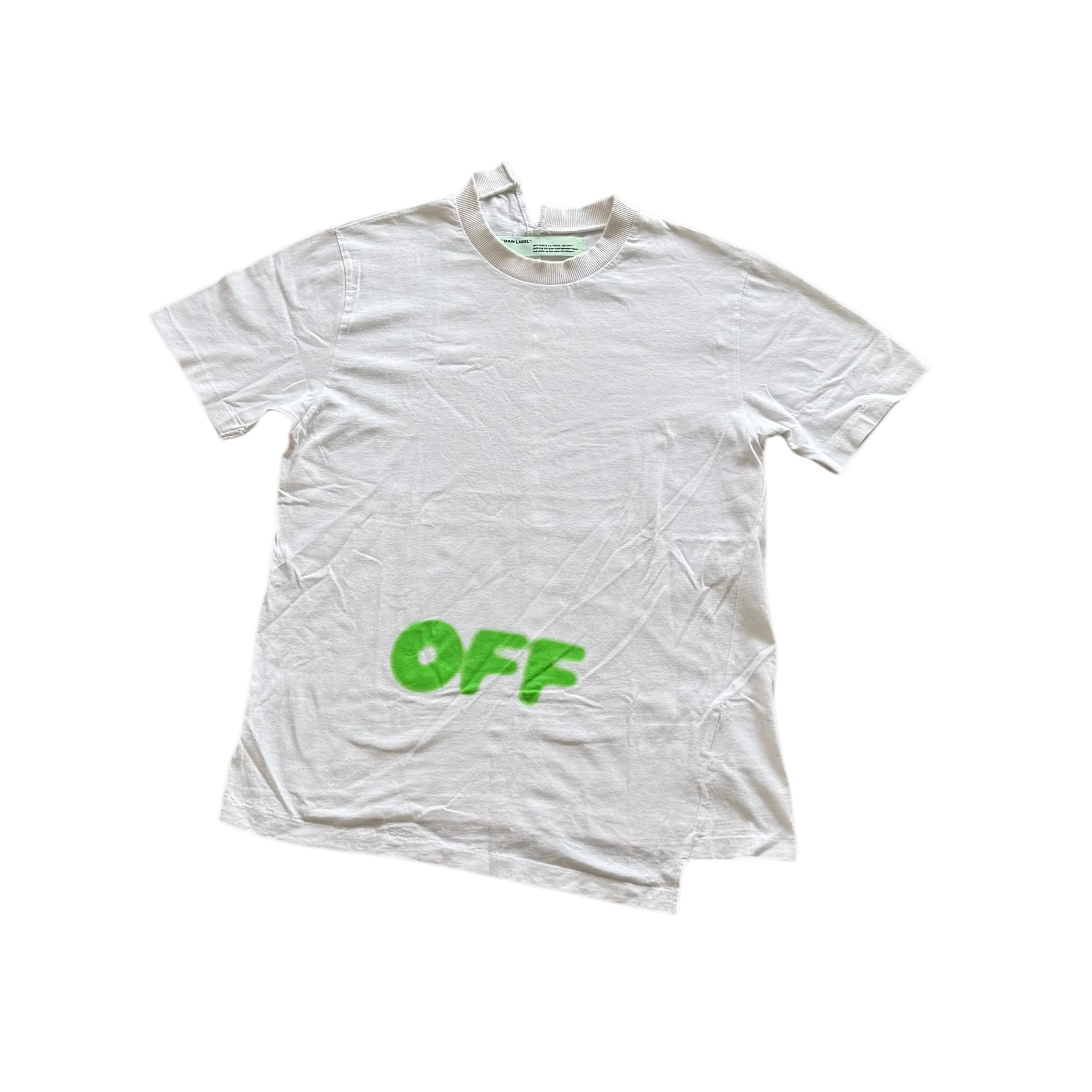 Off white Asymmetric Tee