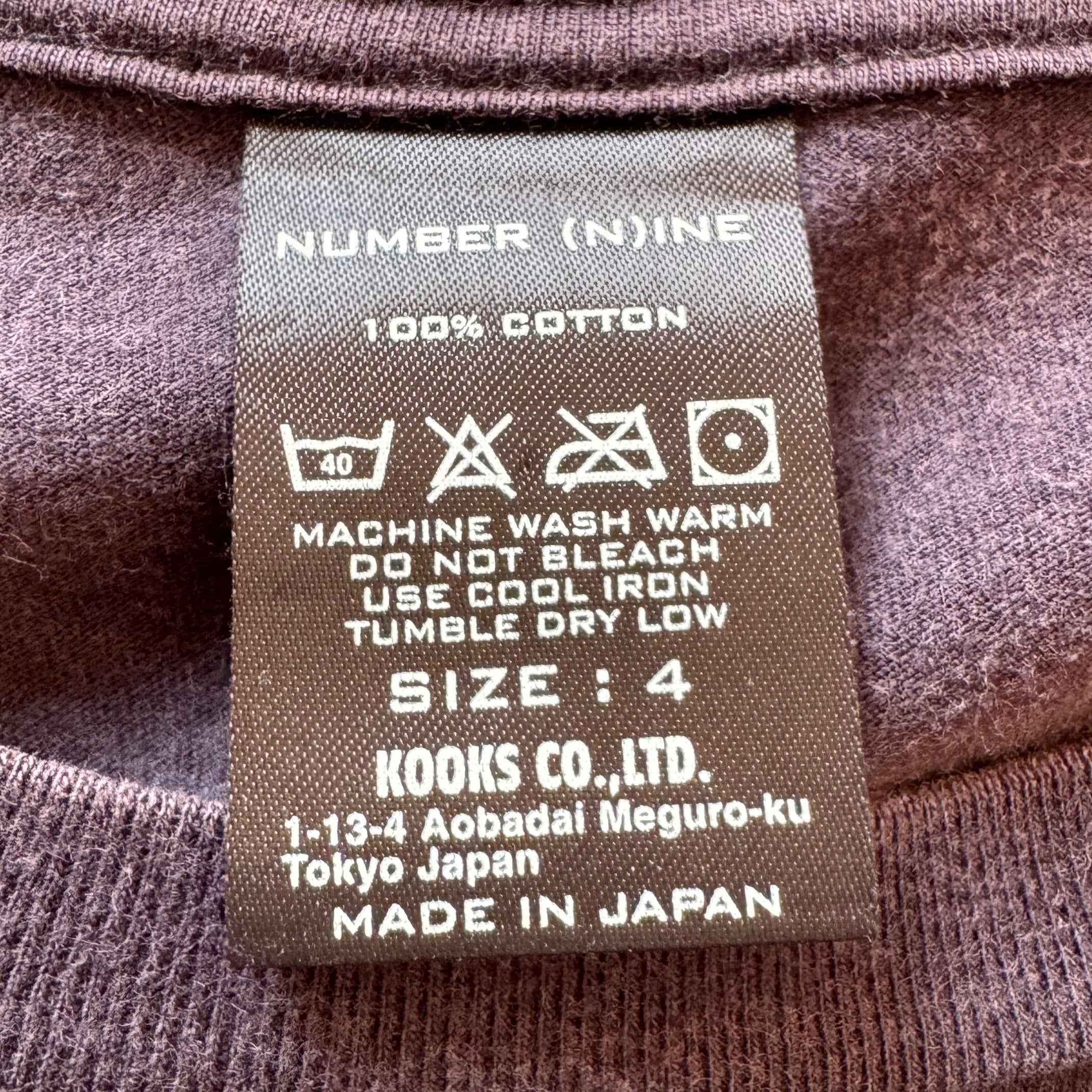 Number (N)ine Chestnut Tee